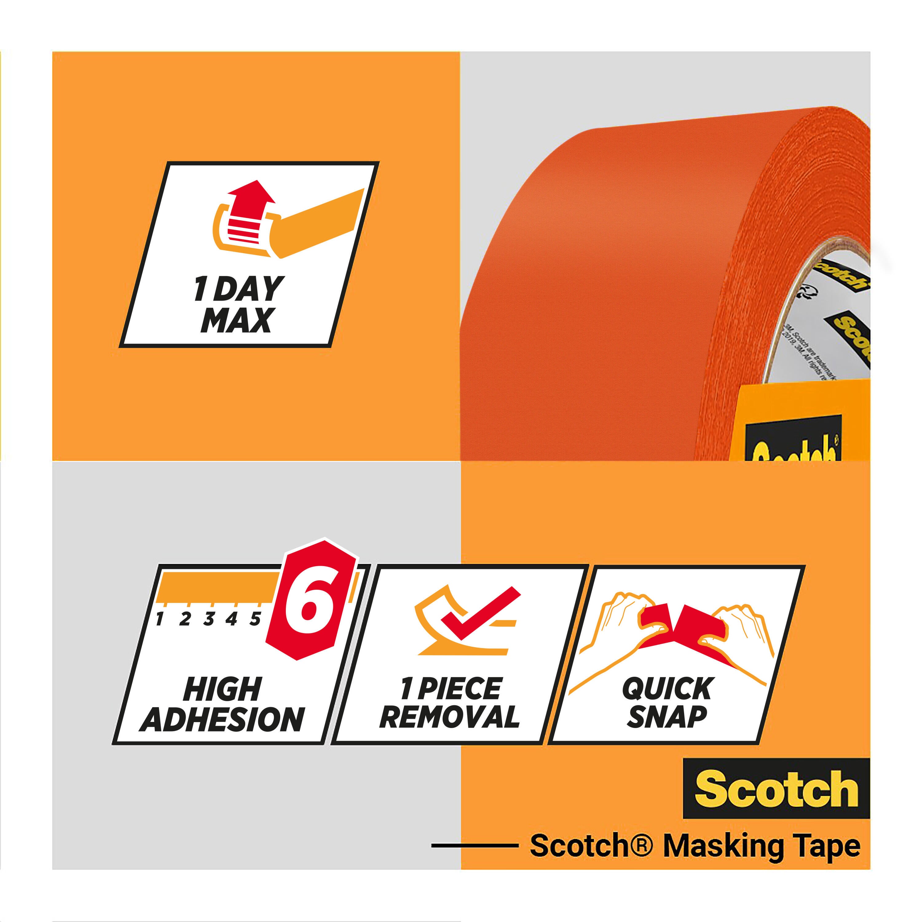 Ruban de masquage extérieur SCOTCH l.48 mm x L.25 m surfaces rugueuses - 3