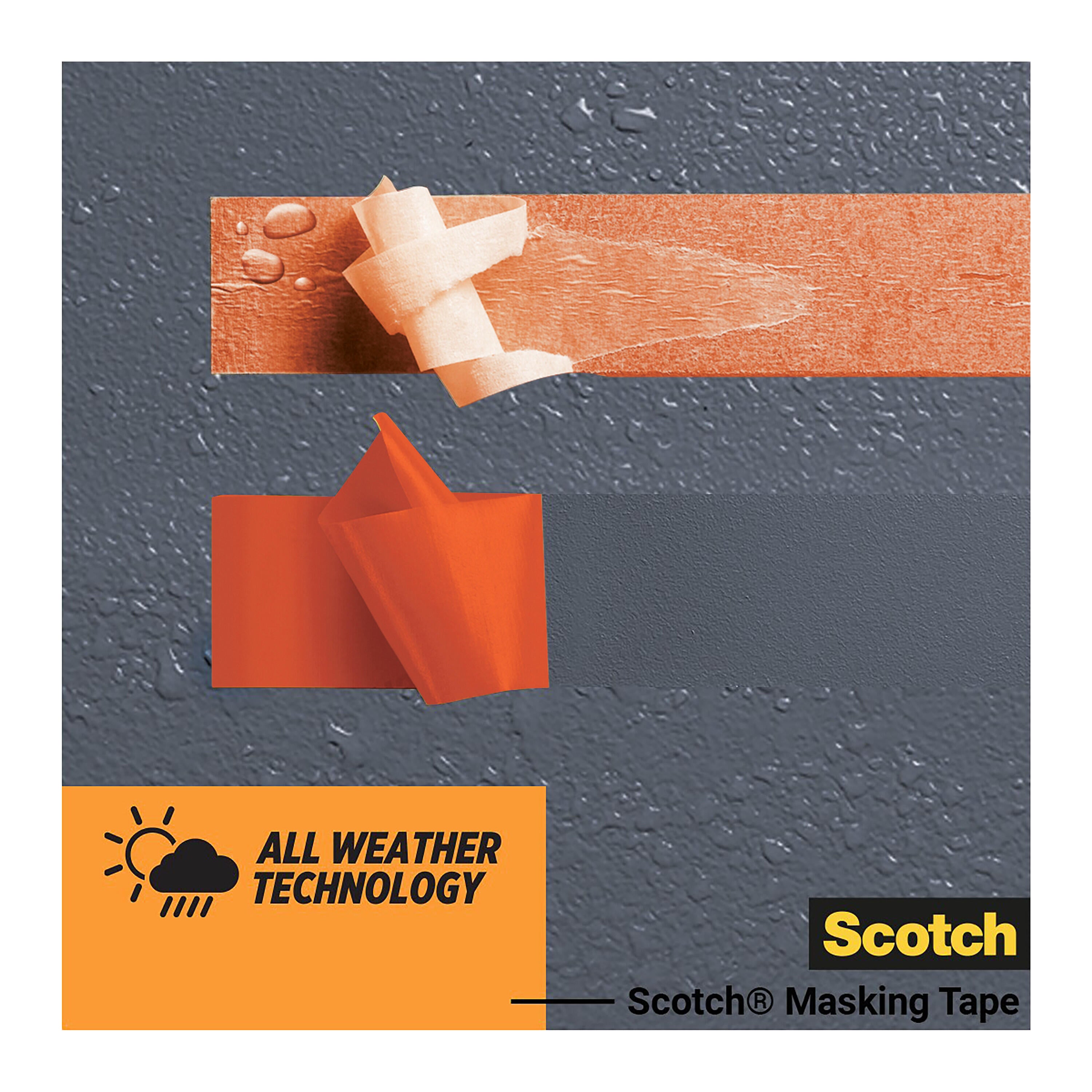 Ruban de masquage extérieur SCOTCH l.48 mm x L.25 m surfaces rugueuses - 4