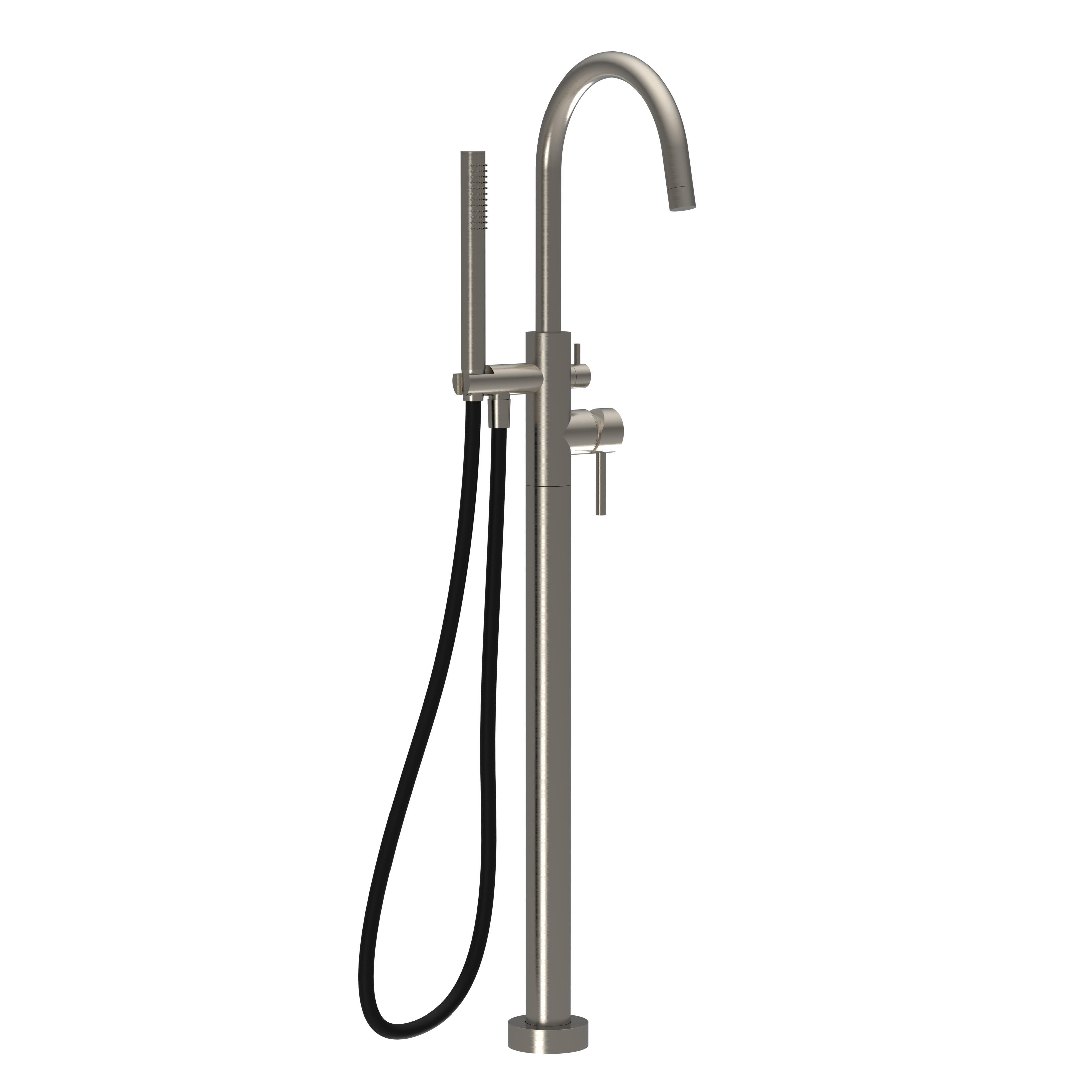 Grifo bañera monomando maier inox gris