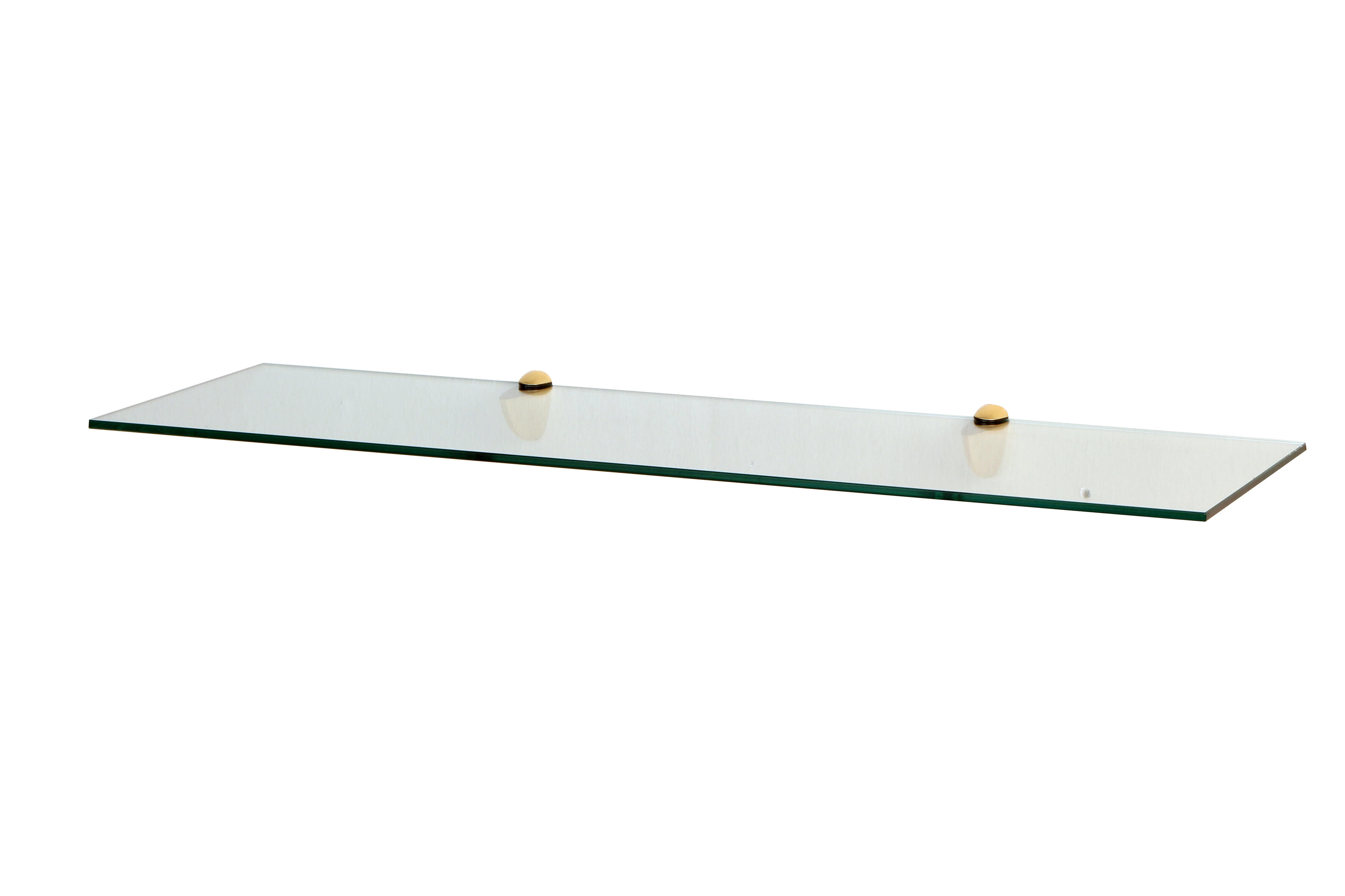 Mensola a muro dritto in vetro L 90 x P 28 cm trasparente - 5