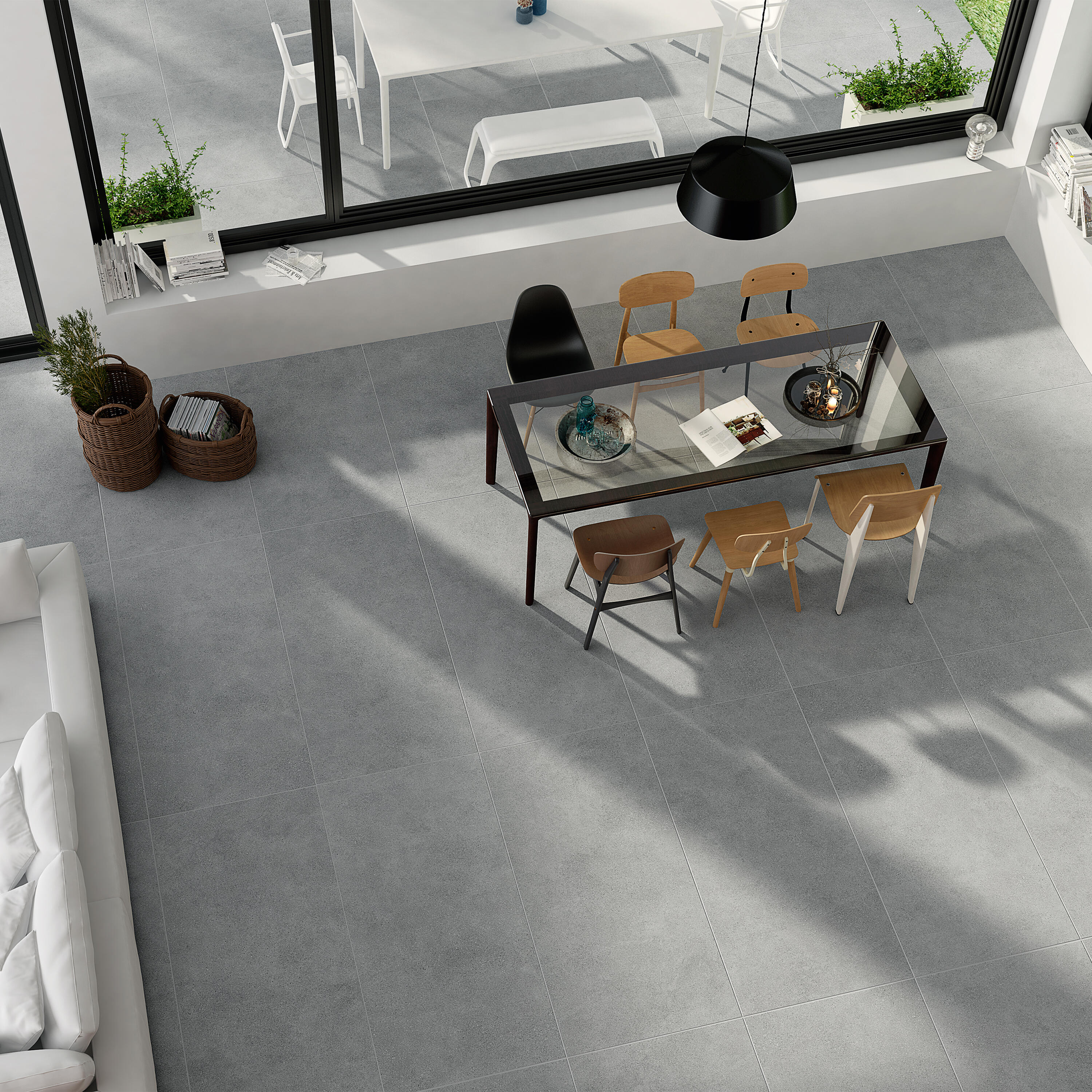 Suelo/azulejo livermore efecto piedra grey 60x120 cm c1