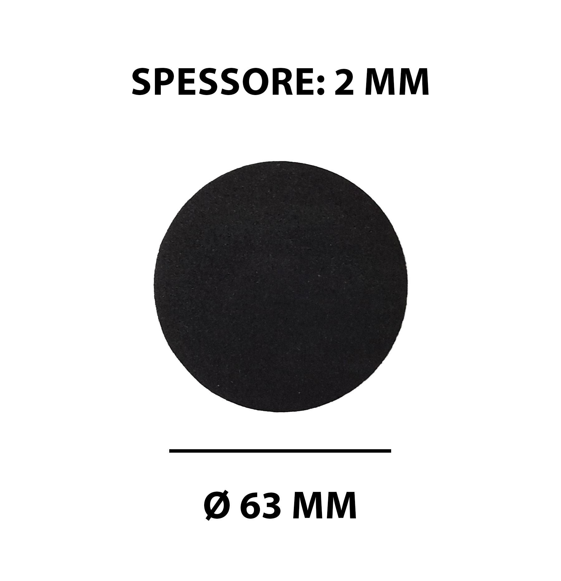 Tappetino antivibrazione ANV 41 NR in eva (etilene vinil acetato) 63 x 63 mm, 4 pezzi - 3