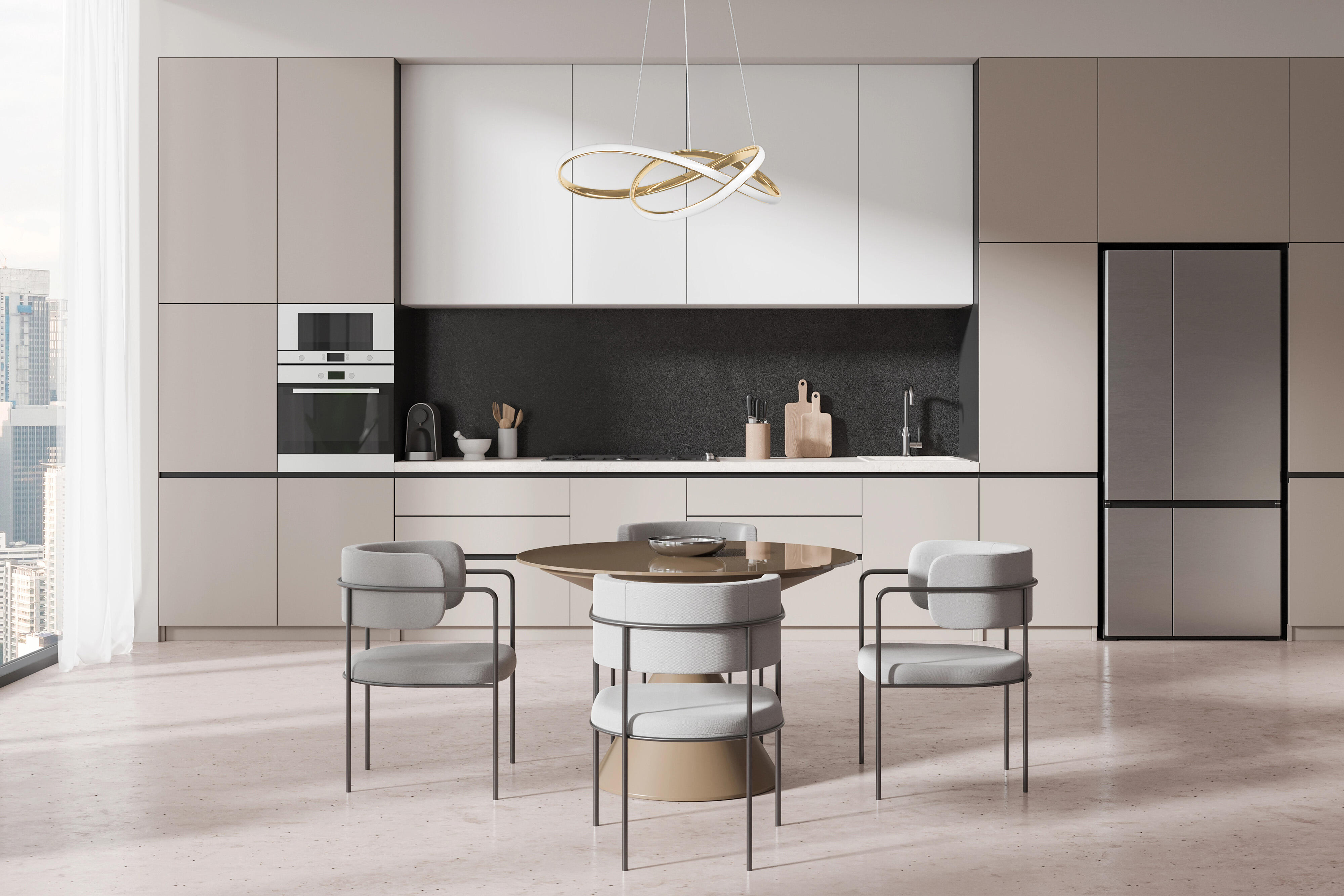 Lampa wisząca Megan 4000 LM 35W złota ACTIVEJET - 8