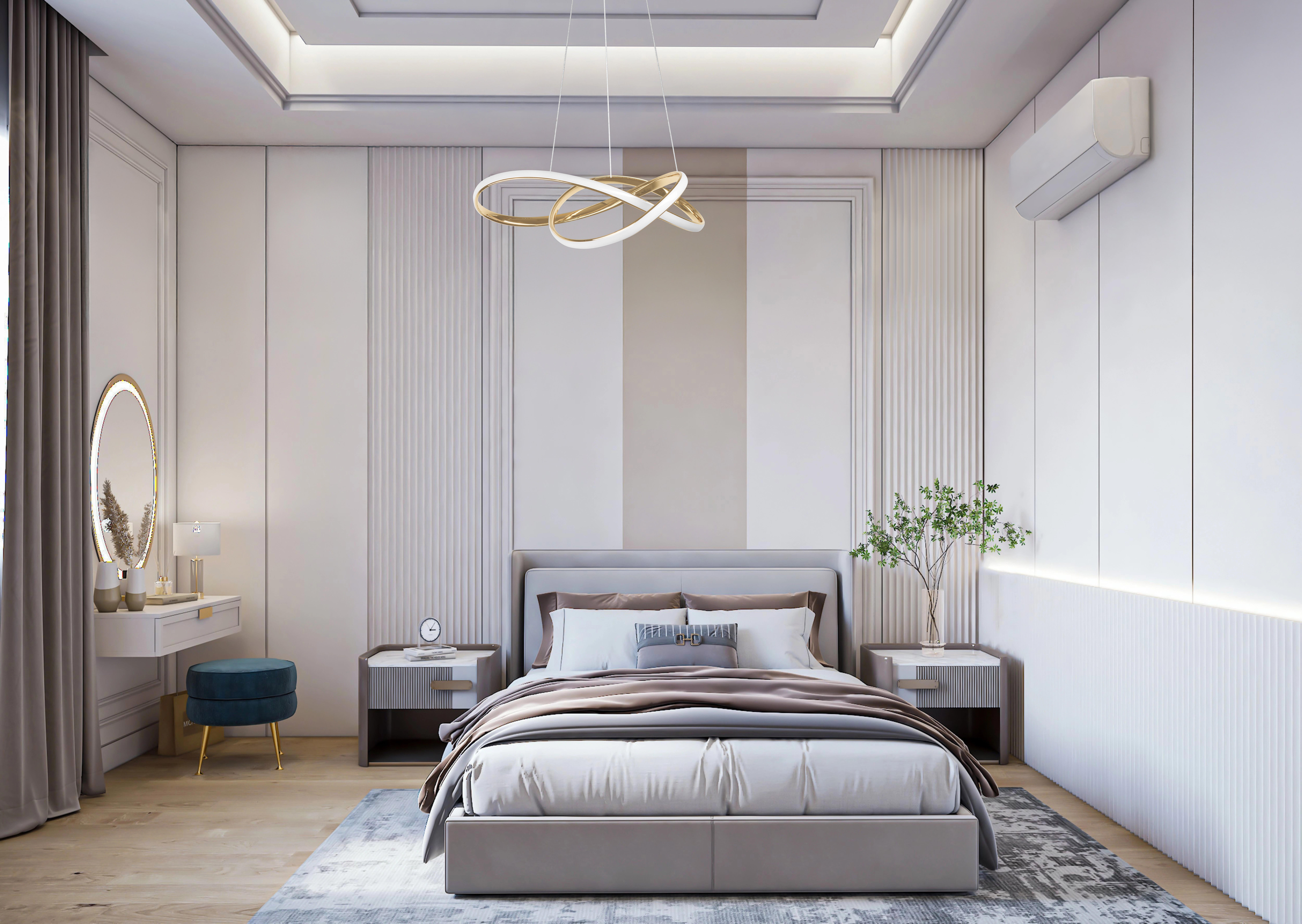 Lampa wisząca Megan 4000 LM 35W złota ACTIVEJET - 5