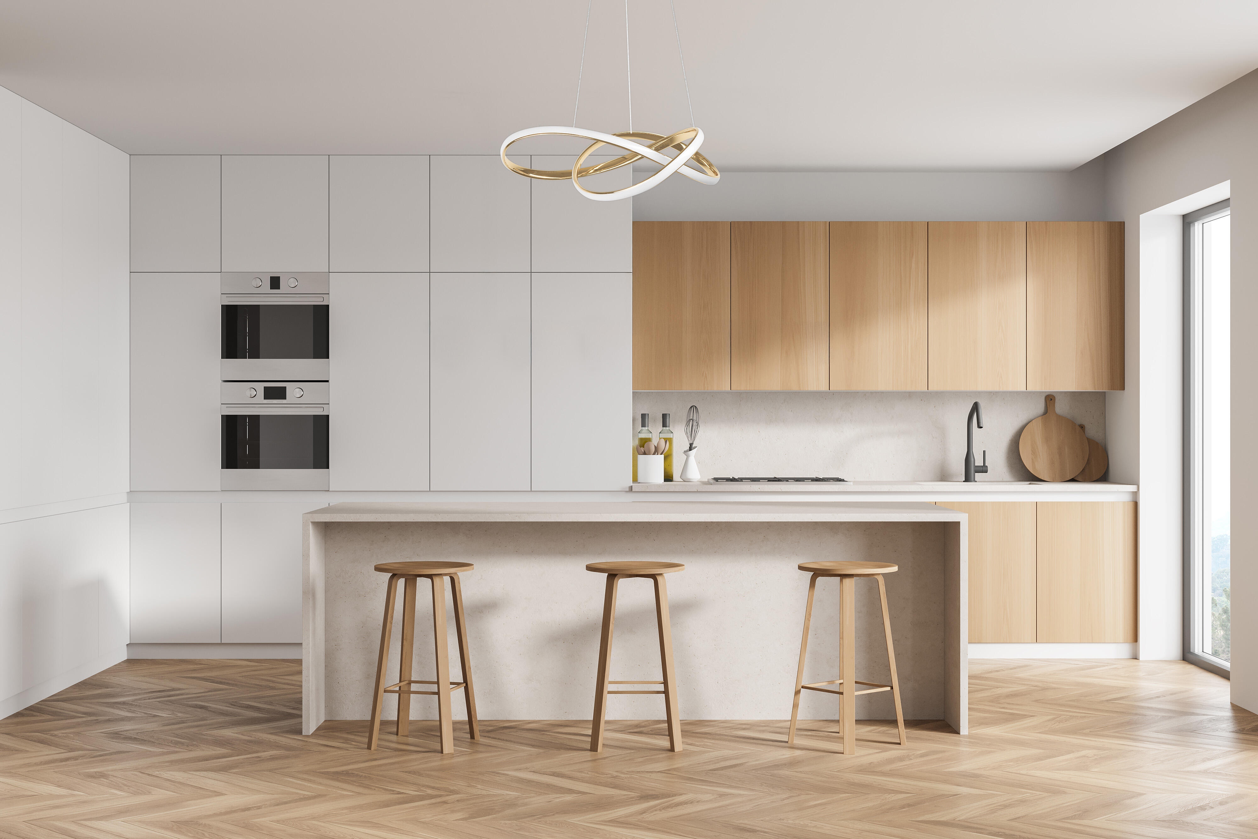 Lampa wisząca Megan 4000 LM 35W złota ACTIVEJET - 2