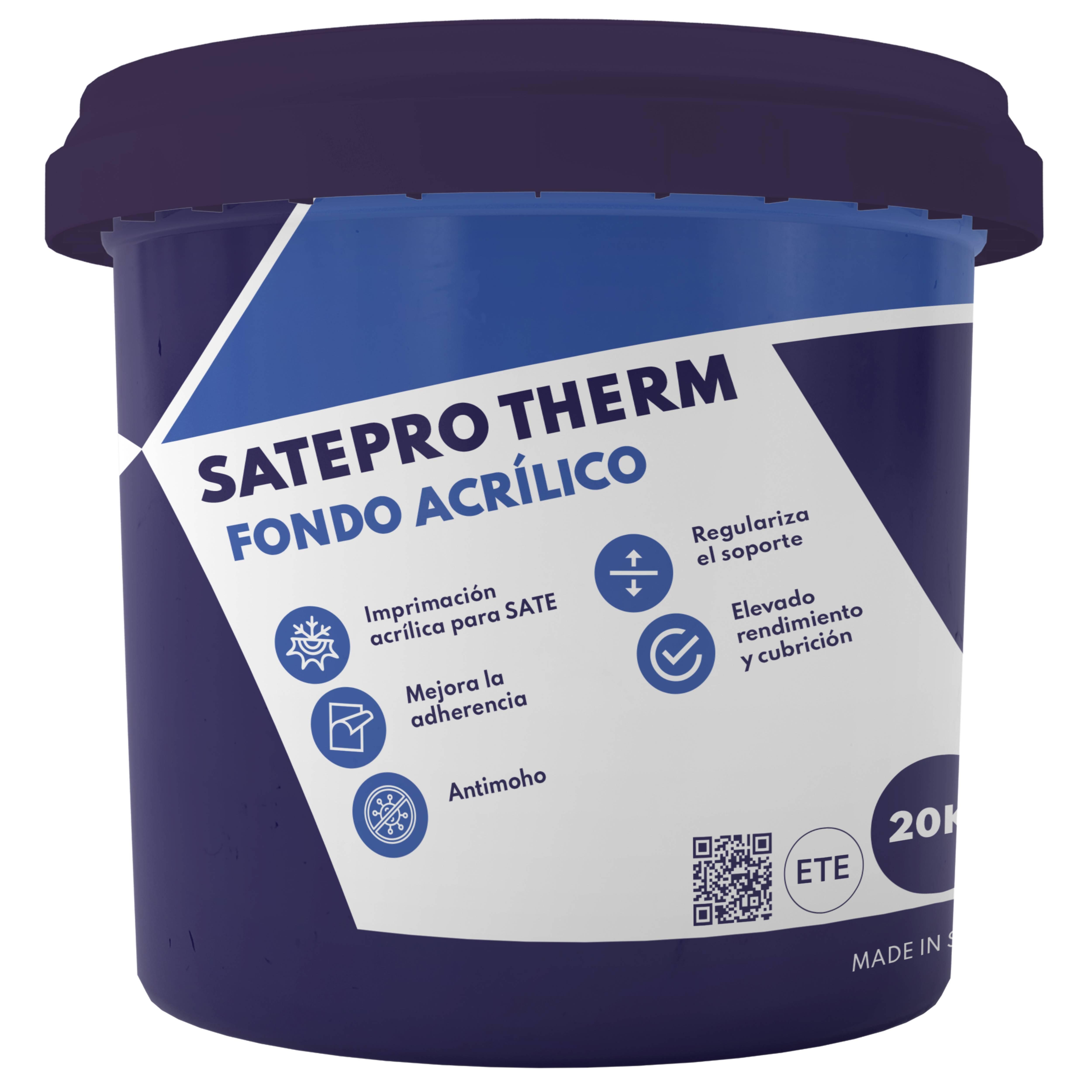 IMPRIMACIÓN DE FONDO SATEPRO THERM 20 KG GRIS OSCURO - 2