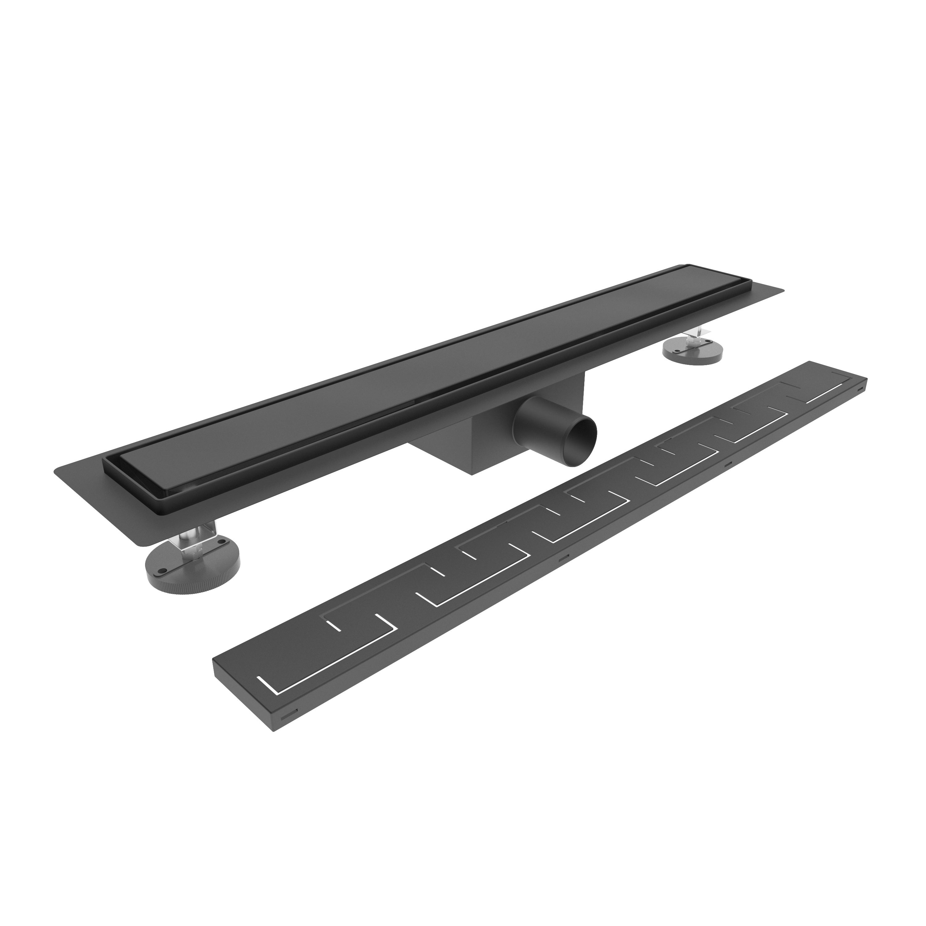 Odpływ liniowy prysznicowy Best Drain Plus 900 mm czarny Durasan