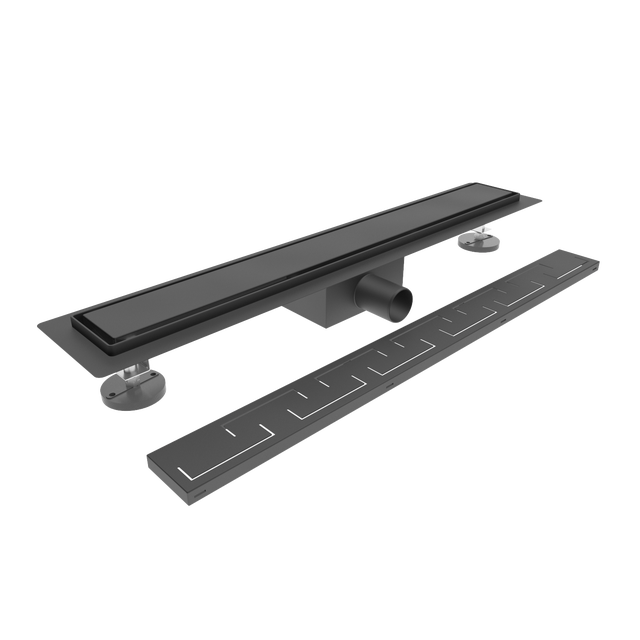 Odpływ liniowy prysznicowy Best Drain Plus 700 mm czarny Durasan