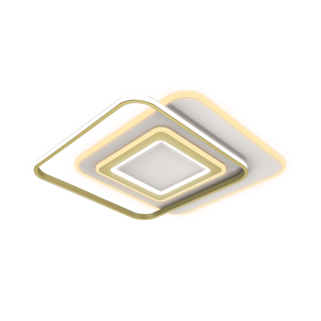 Plafonnier LED Emingo laiton, 13500 lumens, variation de blancs, INSPIRE, L.48cm