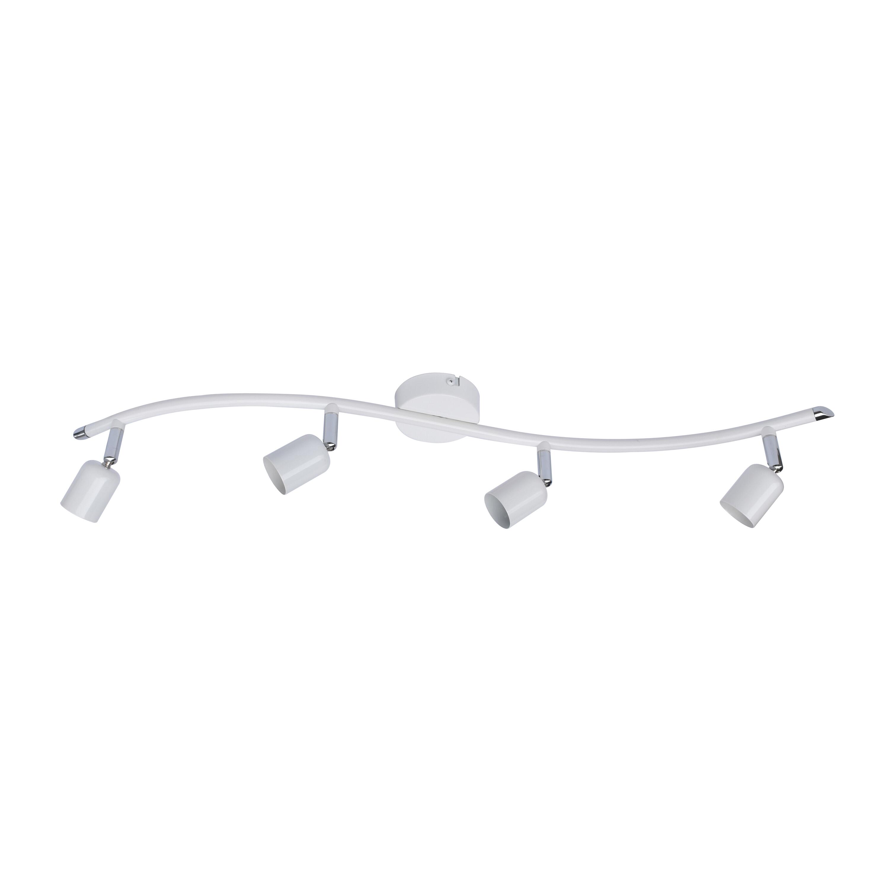 Faretto decorativo senza fonte luminosa BASIC NEW BIANCO in alluminio bianco GU10  4 luci - 2