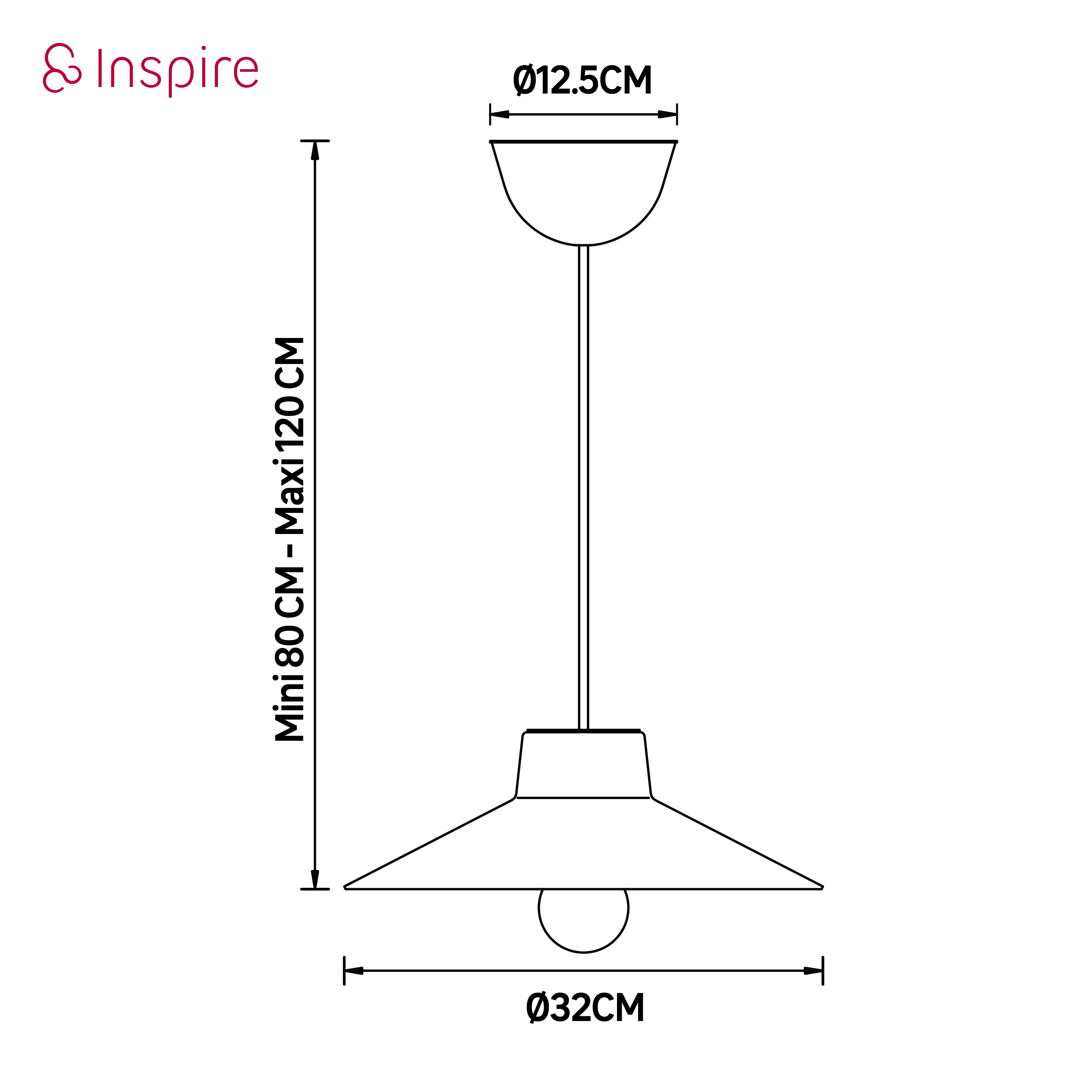 Suspension Lubica polypropylène, blanc, Diam.32 cm INSPIRE, E27 - 8