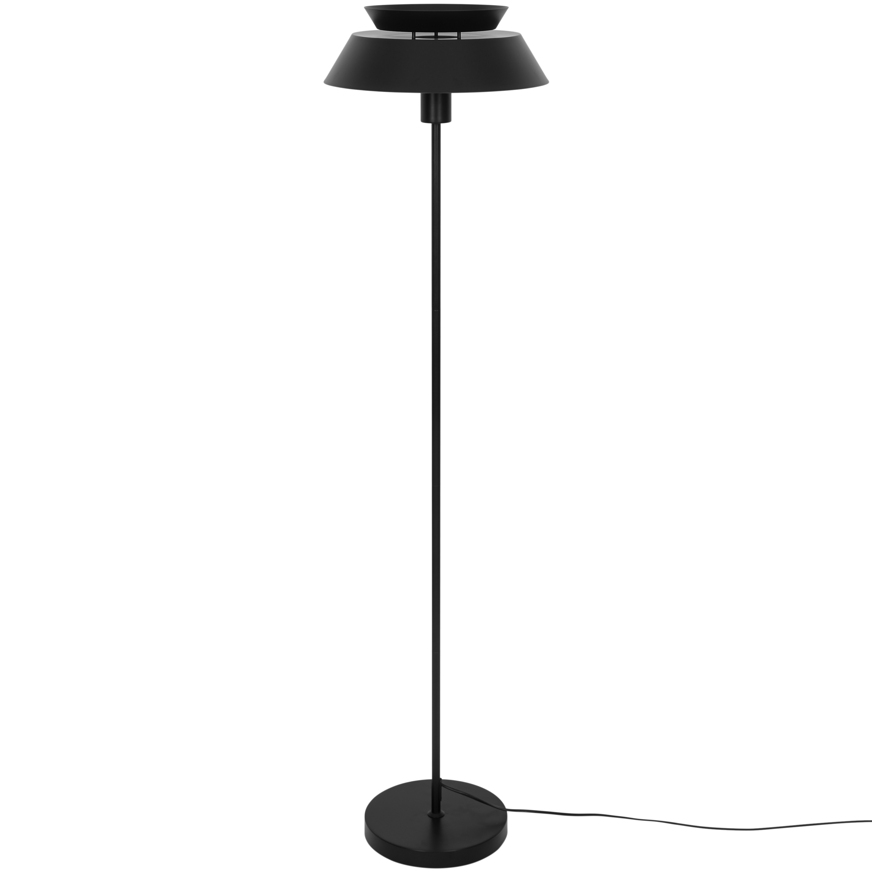 Lampadaire Dulcie, fer, noir,  H.140 cm INSPIRE, E27 - 7