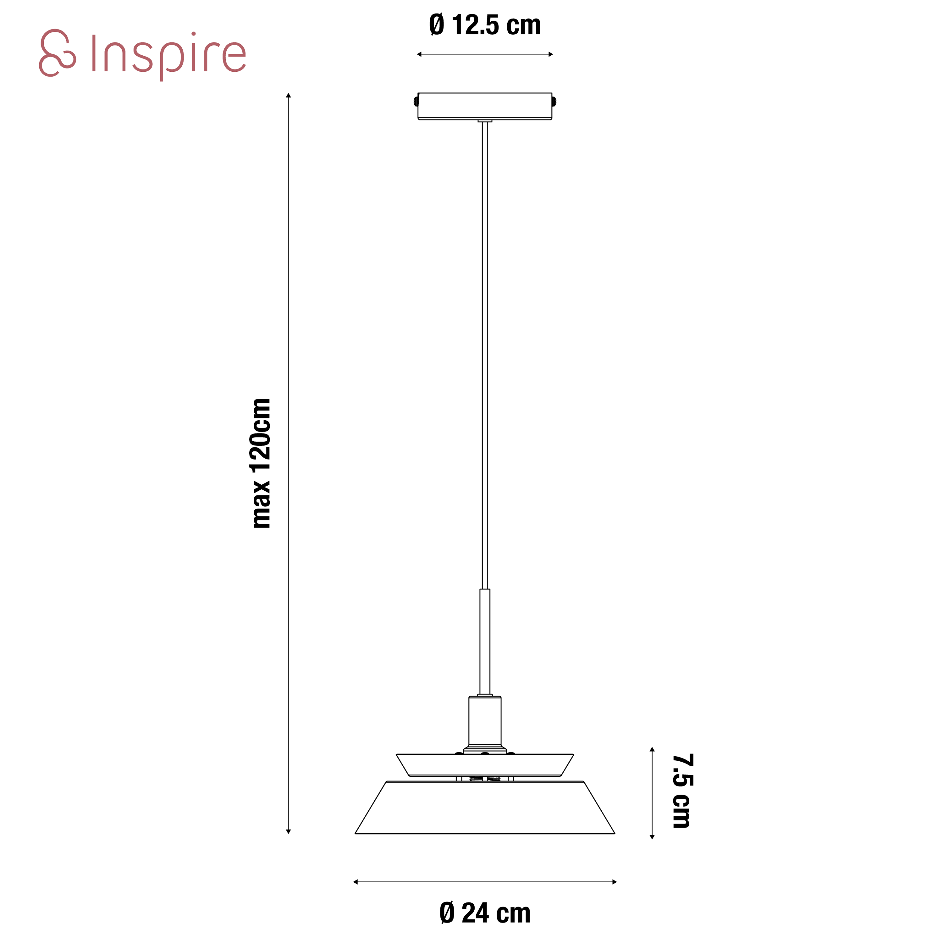 Lampa wisząca Dulcie bistro E14 Inspire - 4
