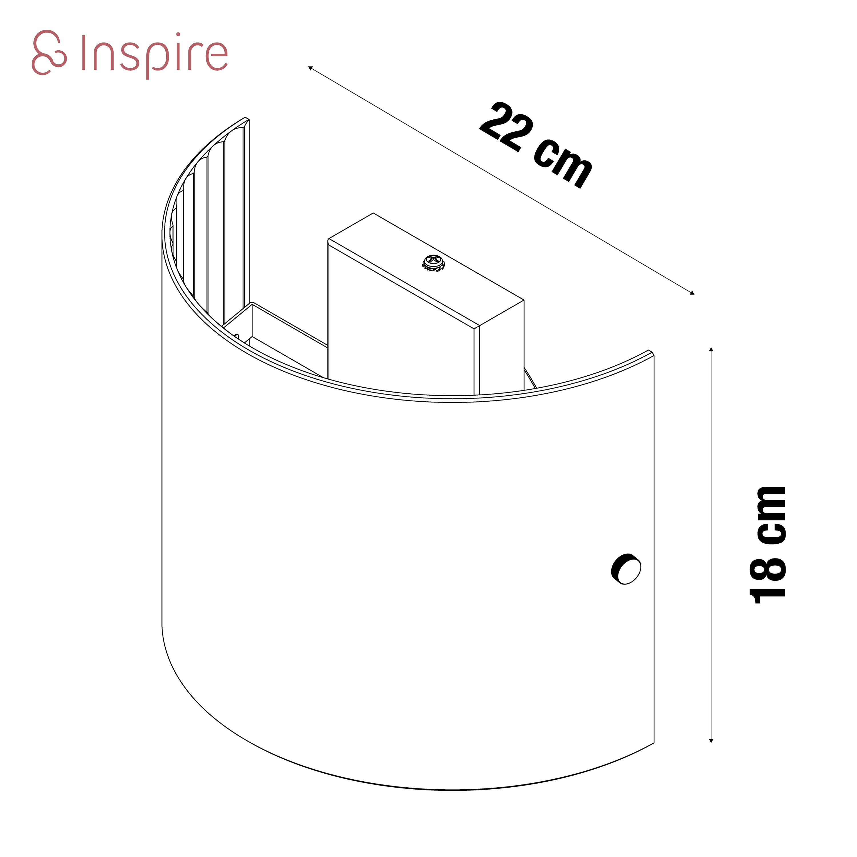 Kinkiet Agrippina złoty E27 Inspire - 6