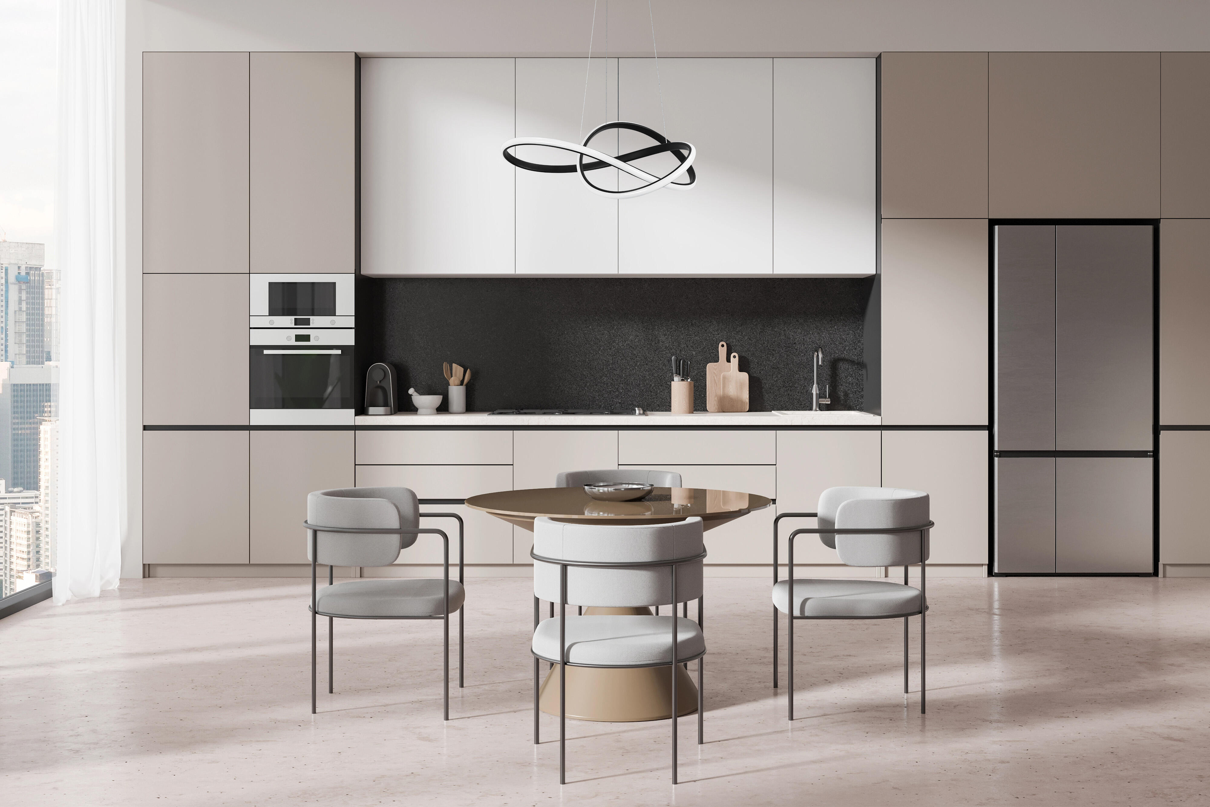 Lampa wisząca Megan 4000 LM 35 W czarna ACTIVEJET - 7