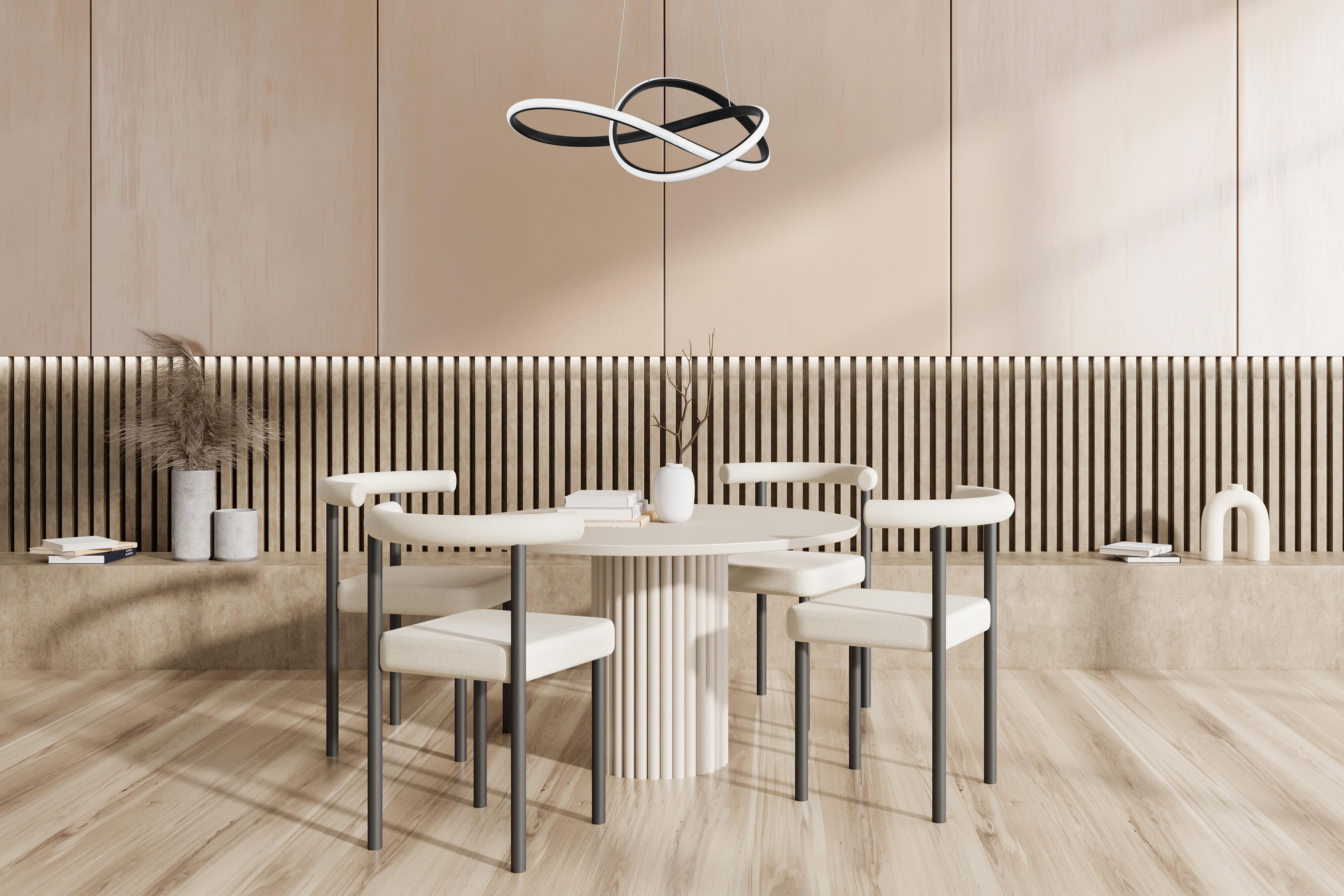 Lampa wisząca Megan 4000 LM 35 W czarna ACTIVEJET - 4