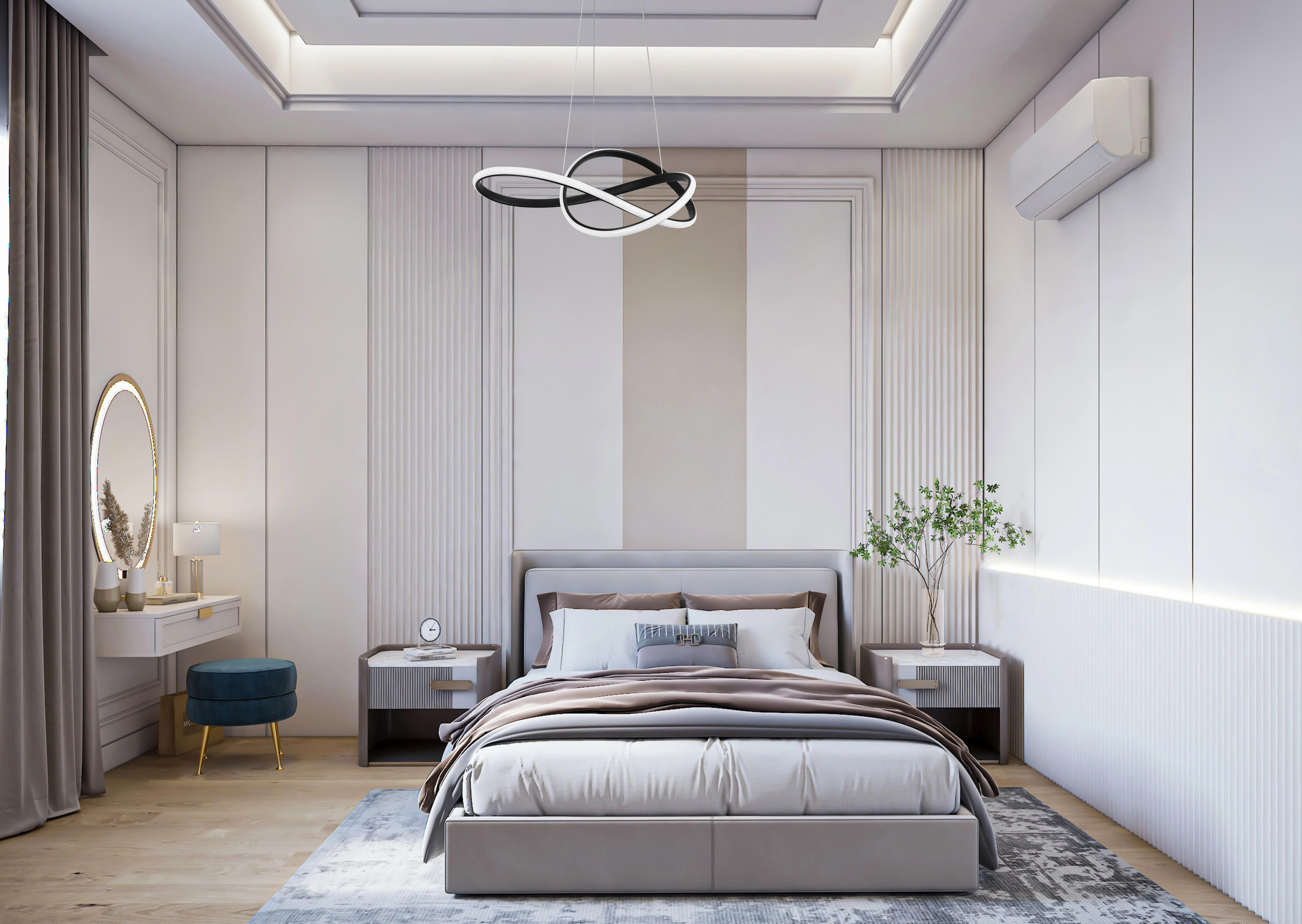 Lampa wisząca Megan 4000 LM 35 W czarna ACTIVEJET - 3