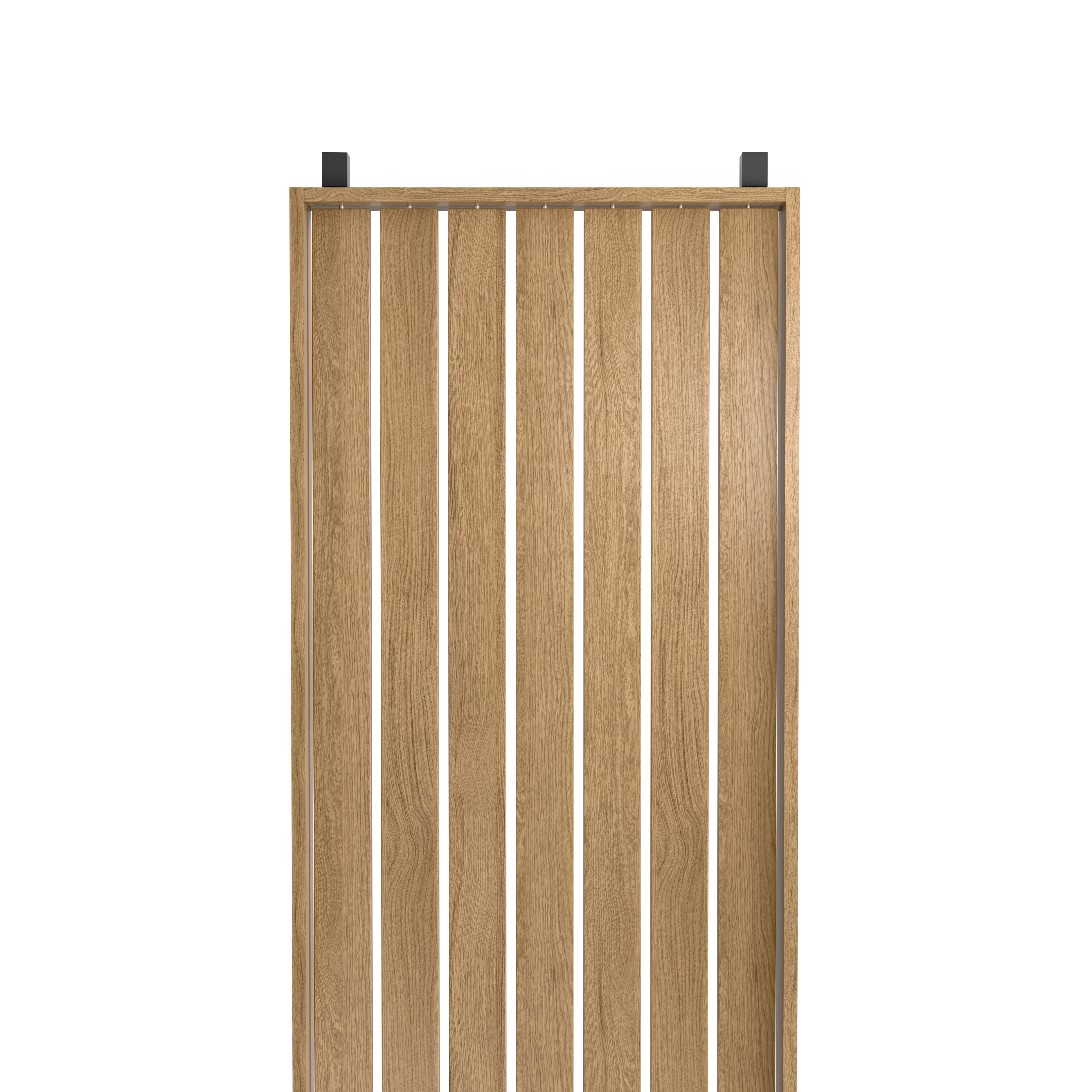 Ścianka działowa z lamelami 245x80 dąb na stopkach - 4