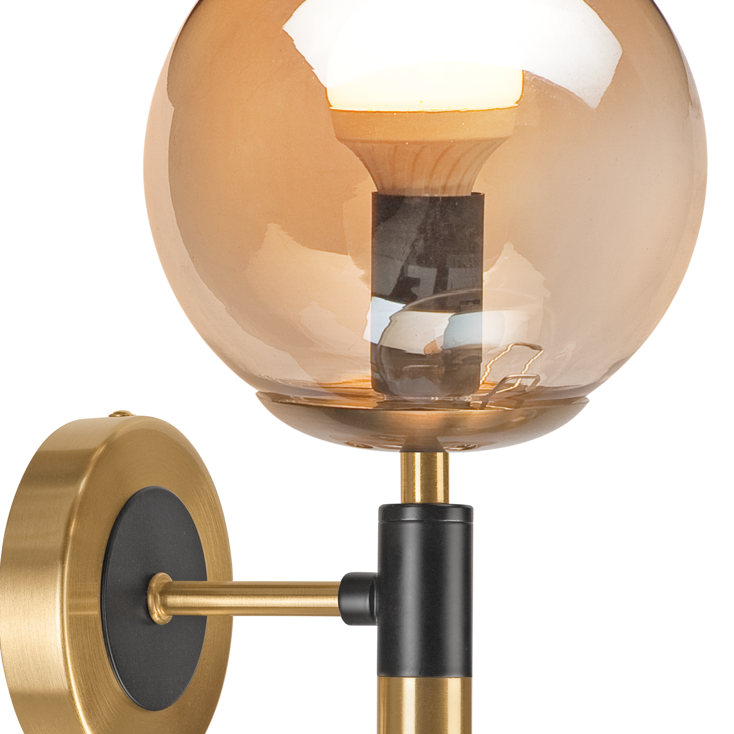 Kinkiet Rollo złoty E14 Lamkur - 7