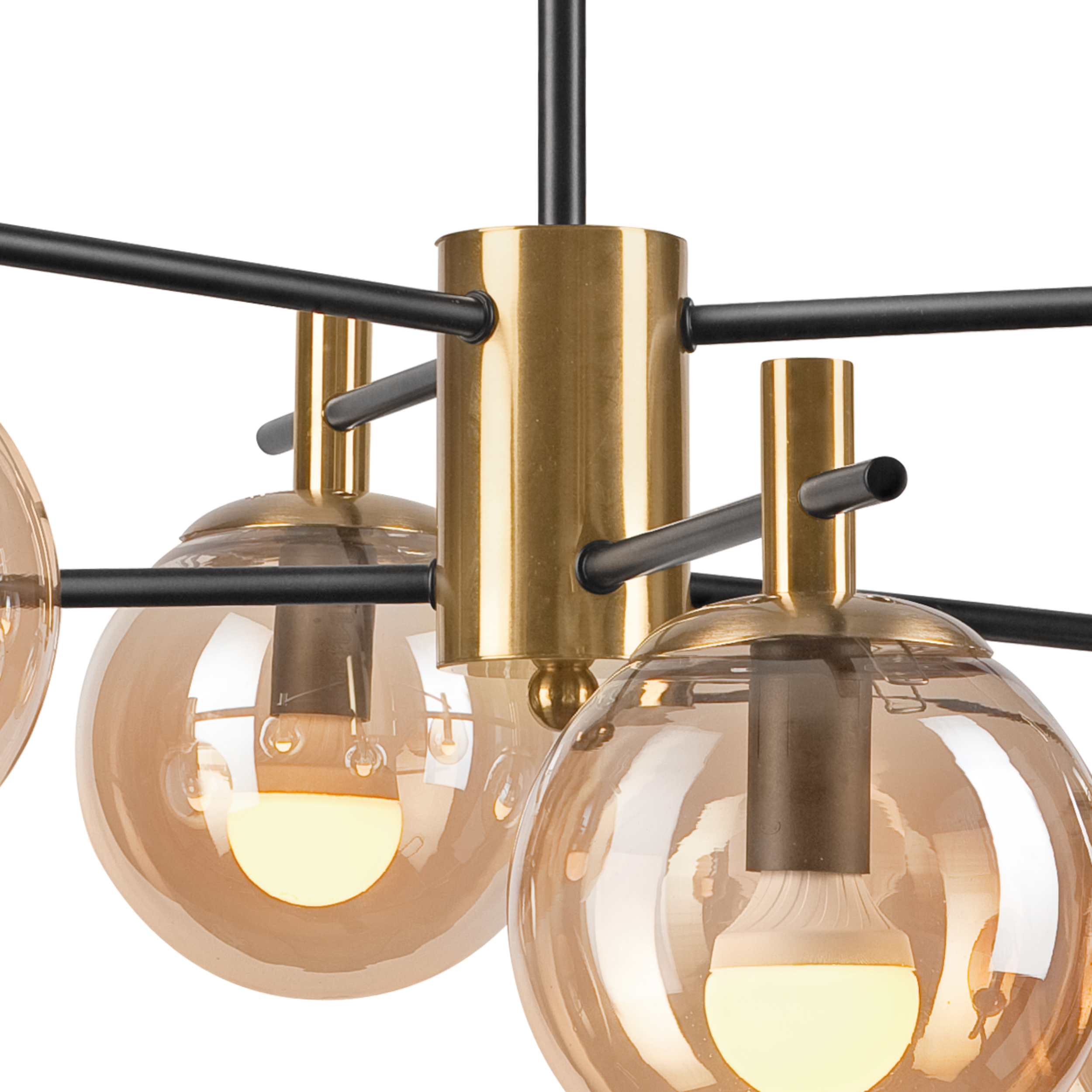 Lampa wisząca Lilou złota 6 x E14 Lamkur - 6