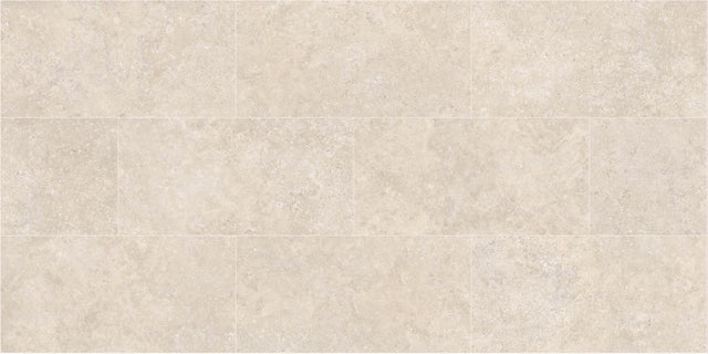 Pack de 2 peldaños cerámico Aura efecto piedra crema 120x3.4cm espesor 11mm