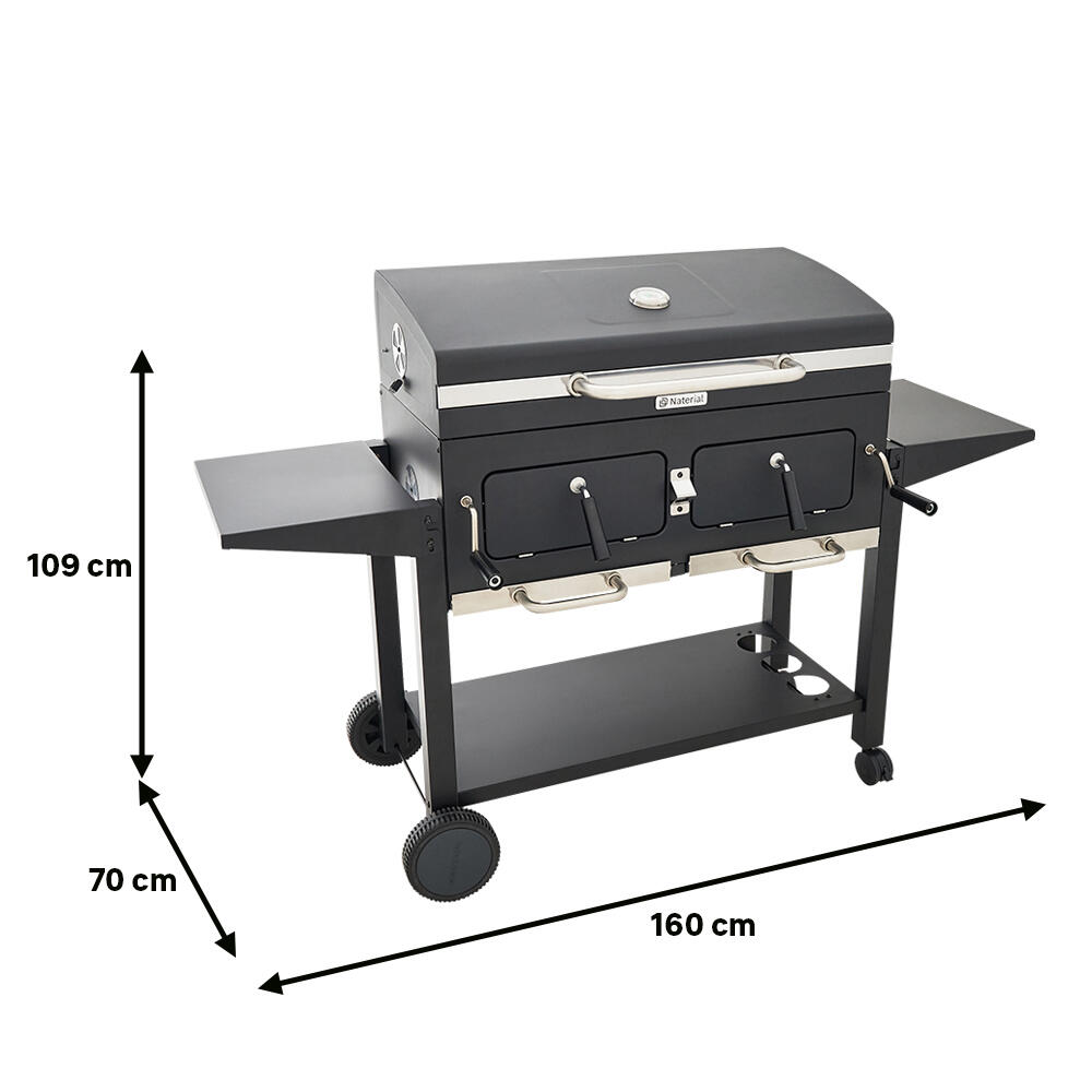 Barbecue a carvão 160x70x109 cm Naterial Centaurus King Size - 9