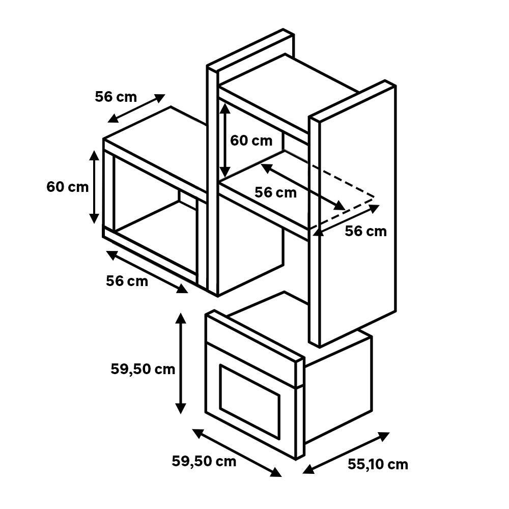 Horno WHIRLPOOL OMSR58RU1SB 71L pirólisis negro Clase A+ - 3