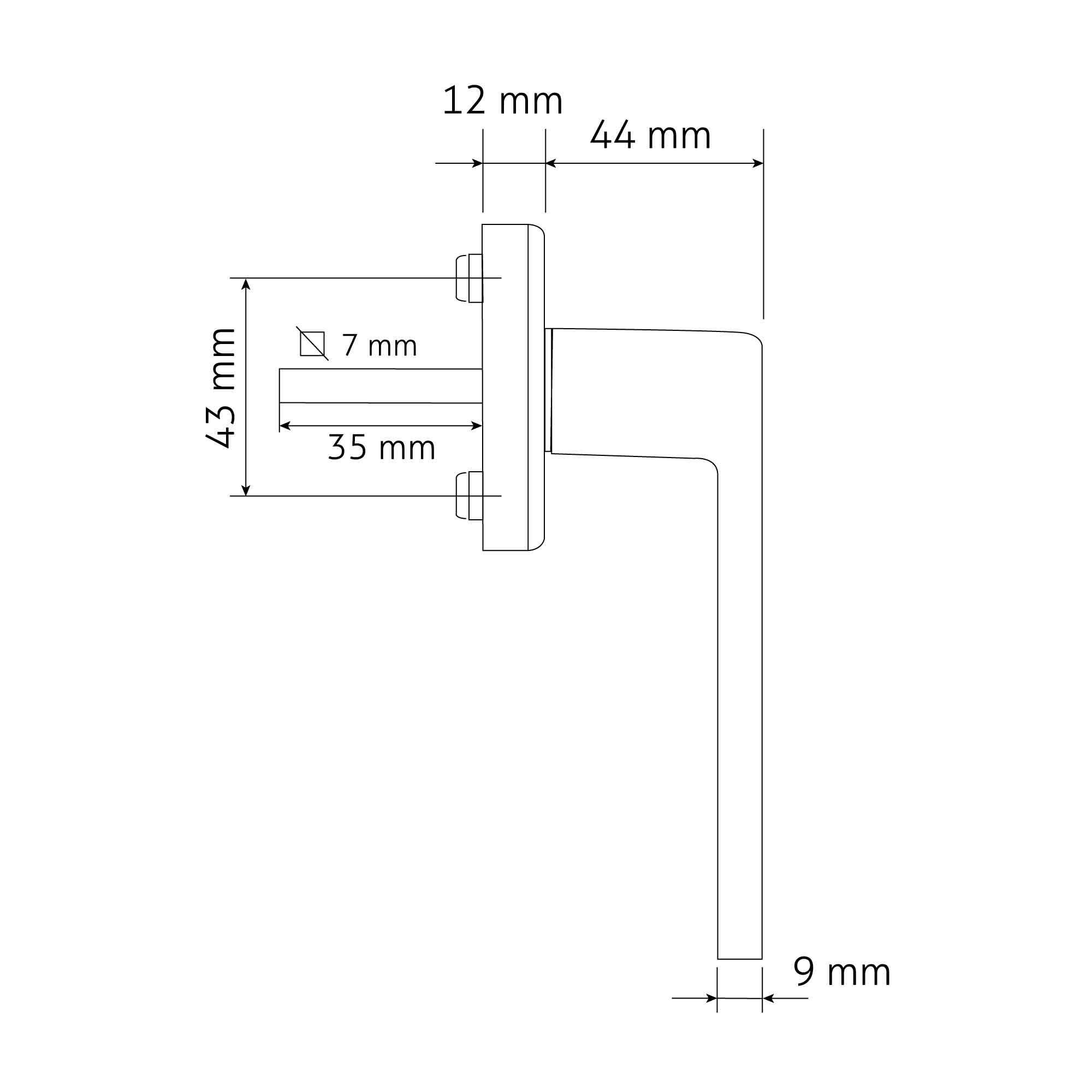POIGNEE REKA BLANC RAL9016 C7X35MM - 6