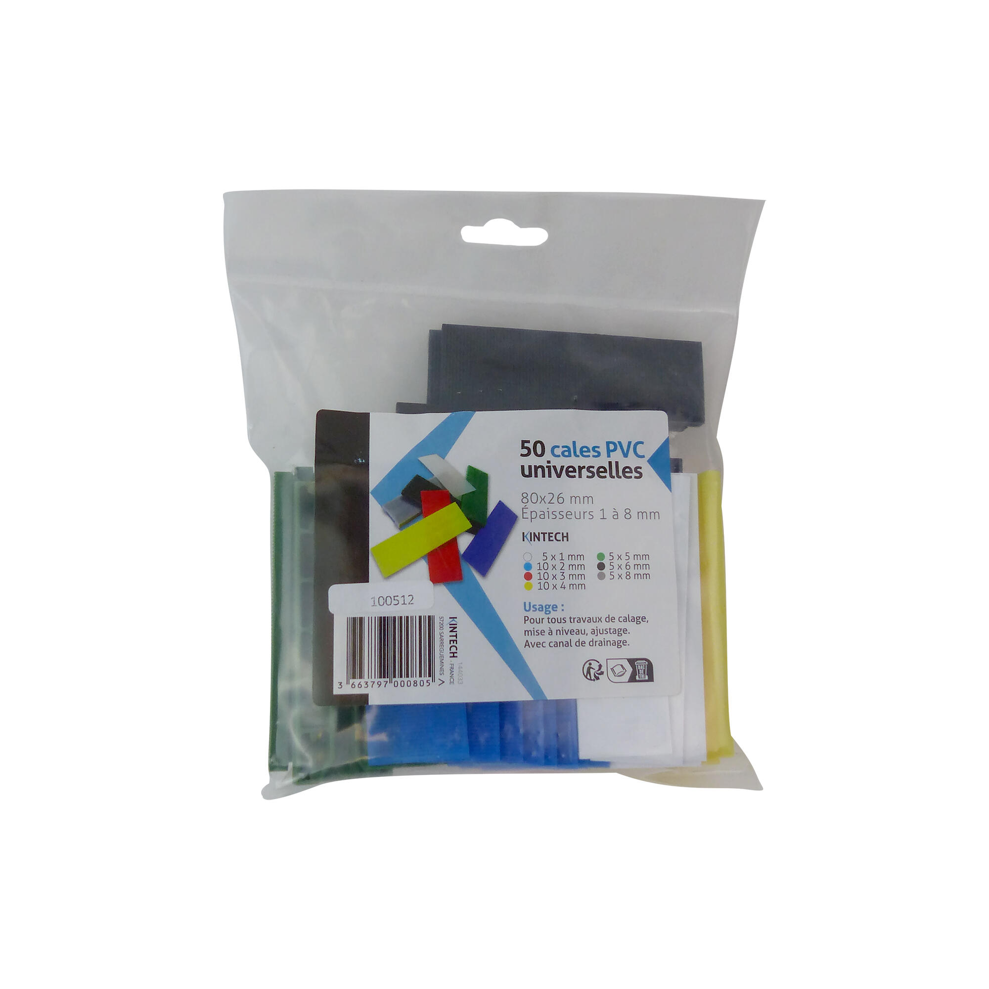 LOT DE 50 CALES DE POSE UNIVERSELLES - 5
