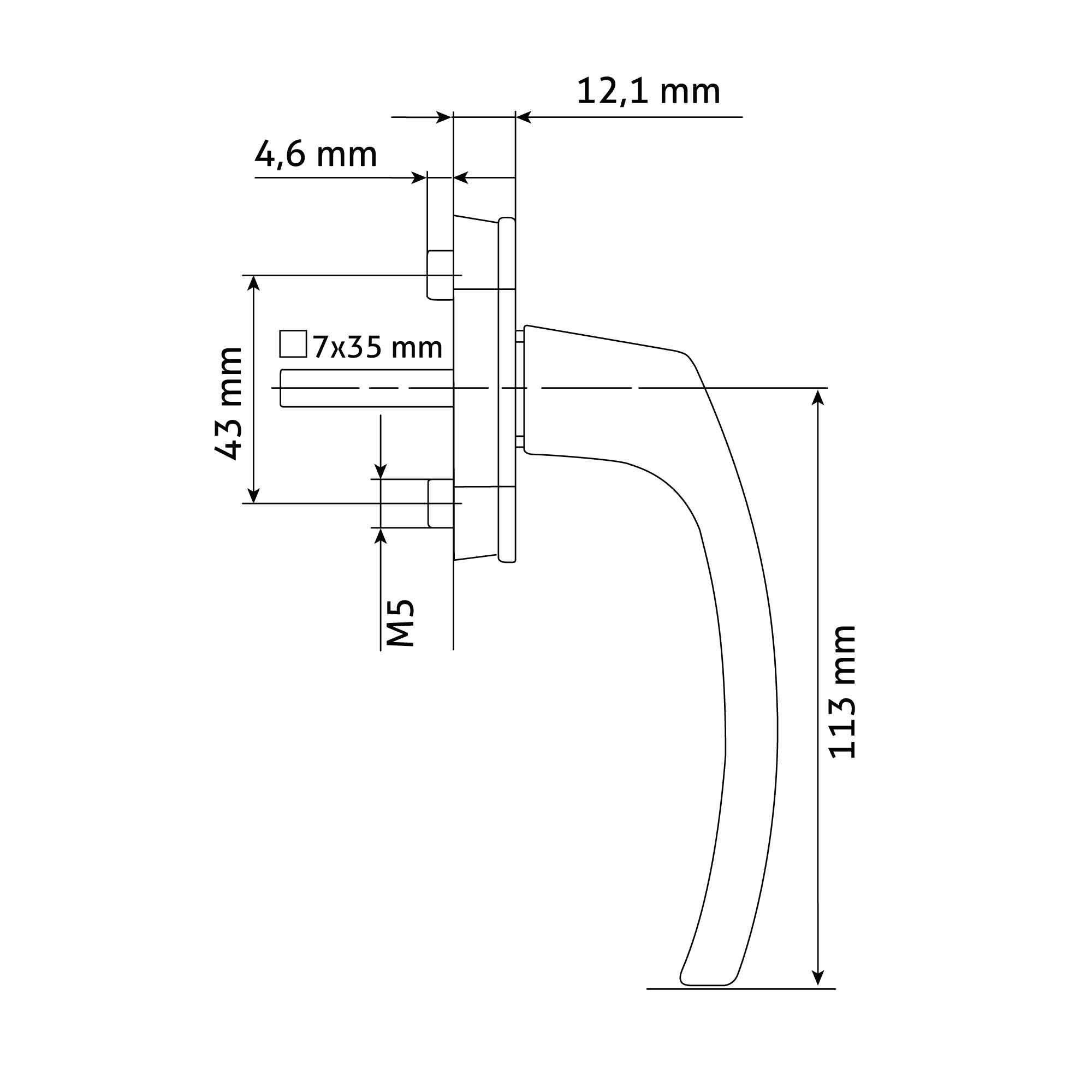POIGNEE EVA BLANC RAL9016 - 5
