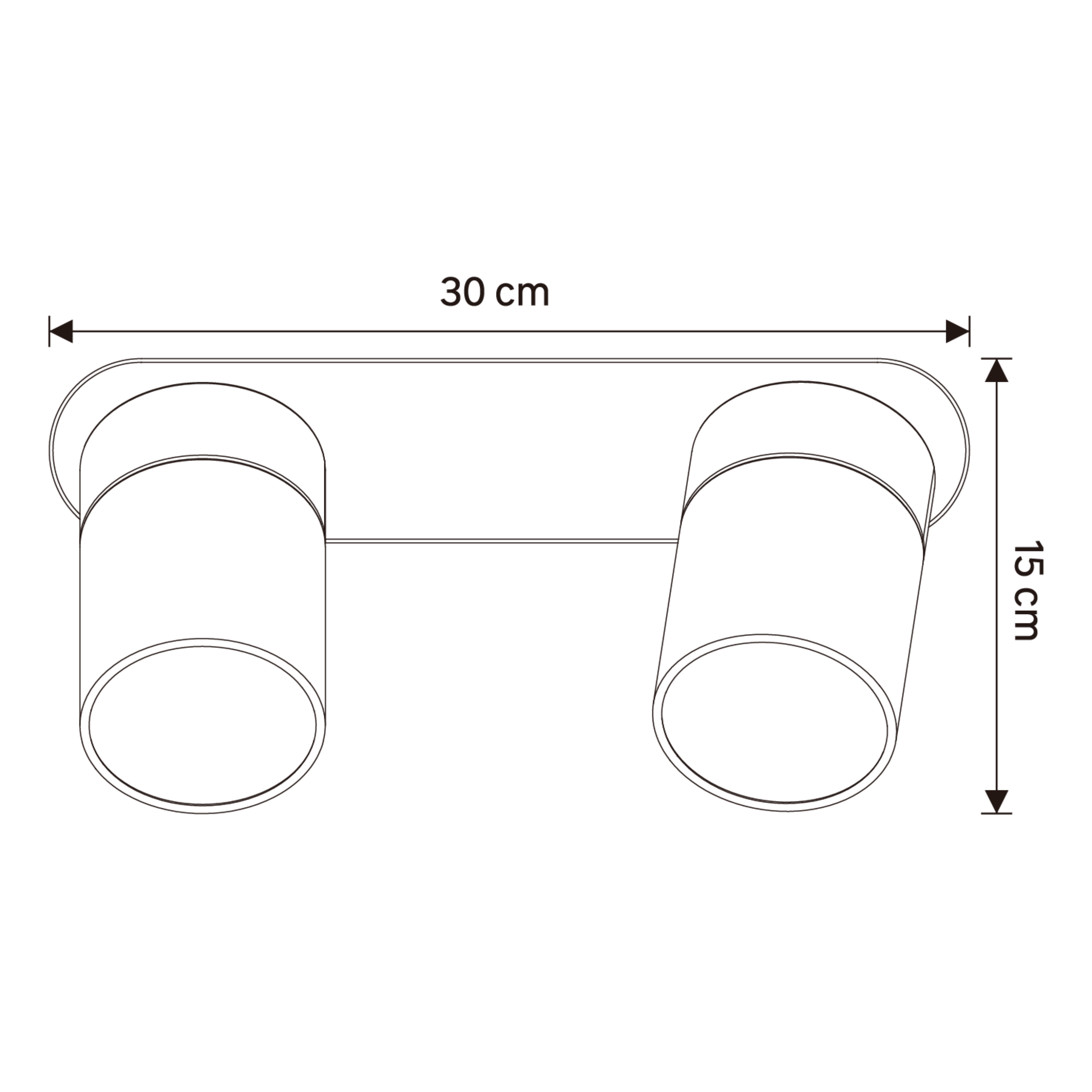Foco 2L E14 8cm Tyanna branco - 8