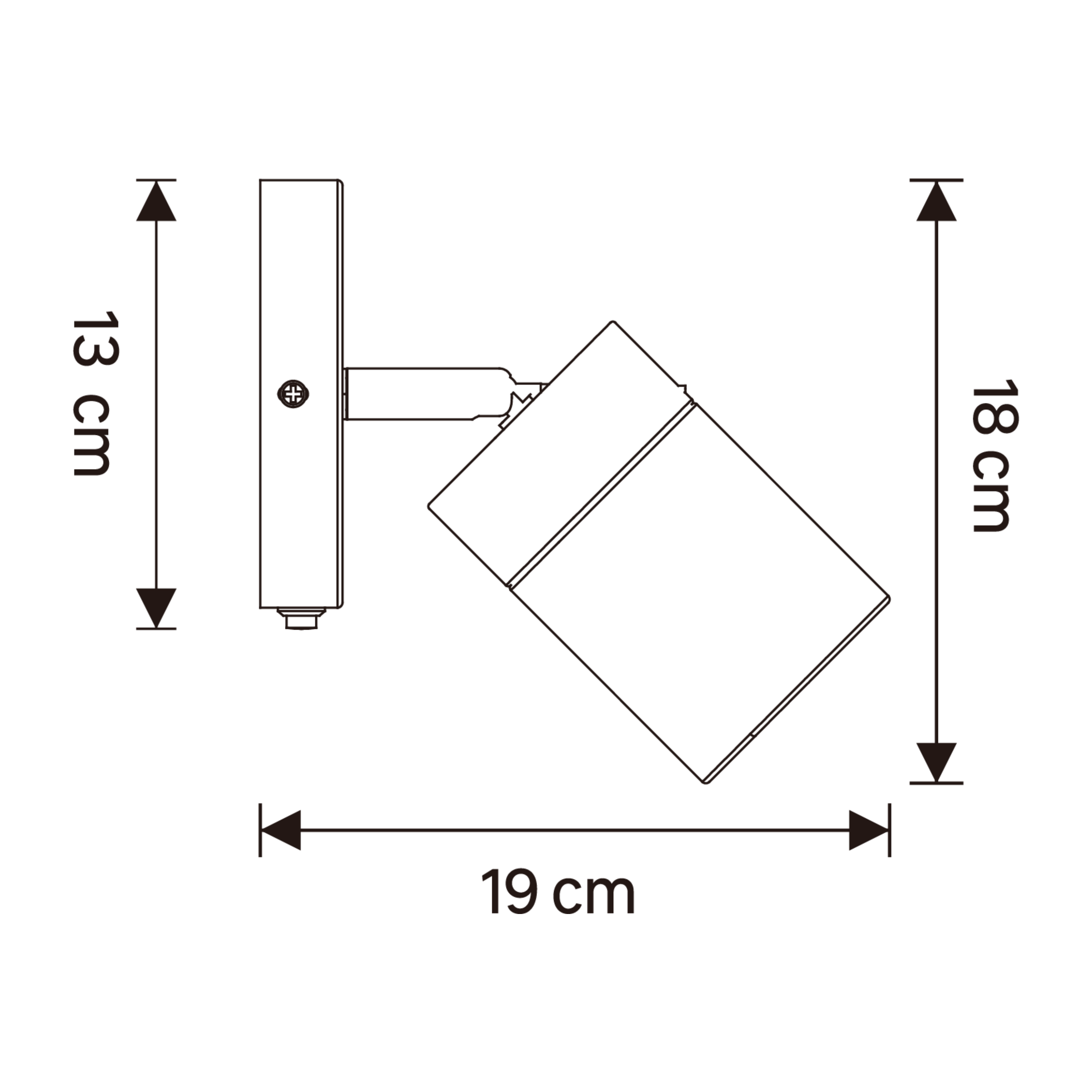 Foco 1L E14 8cm Tyanna branco - 6
