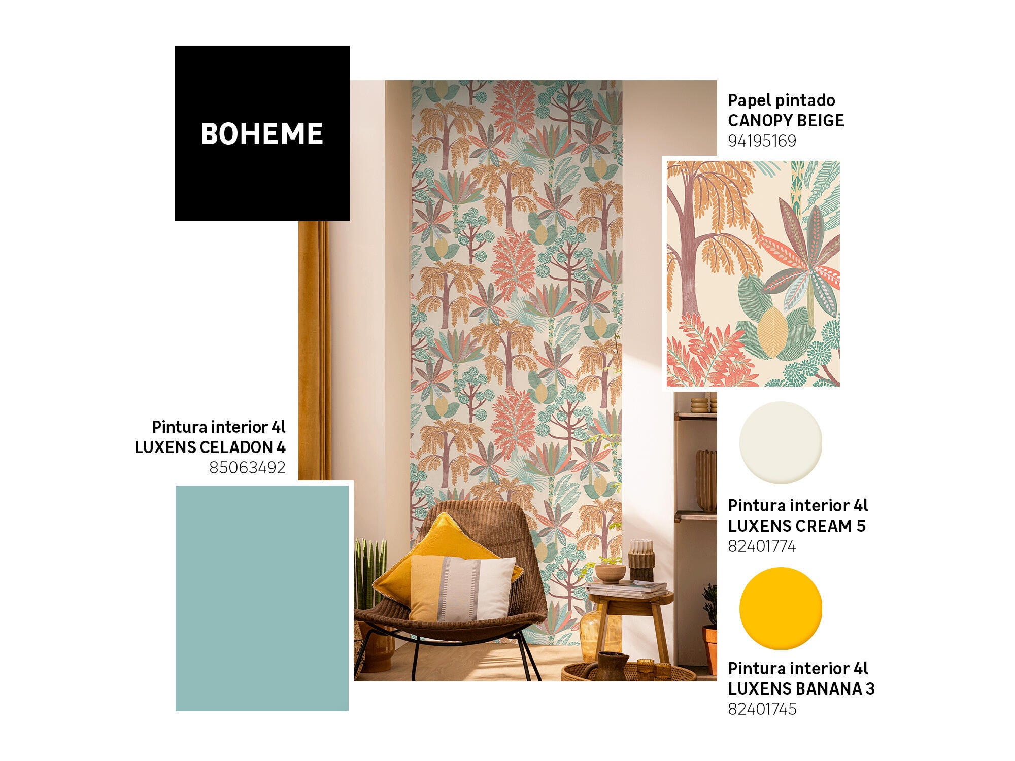 Pintura de interior salones y habitaciones LUXENS color cream 5 mate 4L para paredes y techos - 8