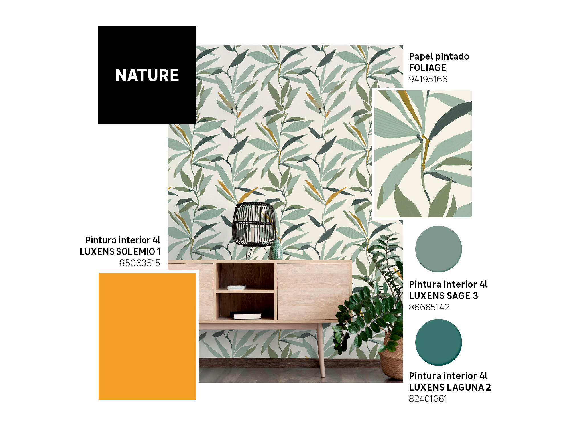 Pintura de interior salones y habitaciones LUXENS color verde mate 4L para paredes y techos - 6