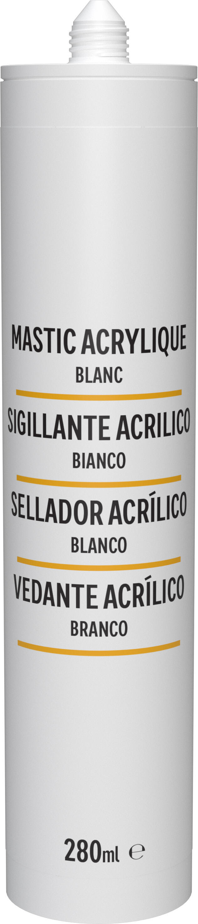 Mastic acrylique blanc 280 ml