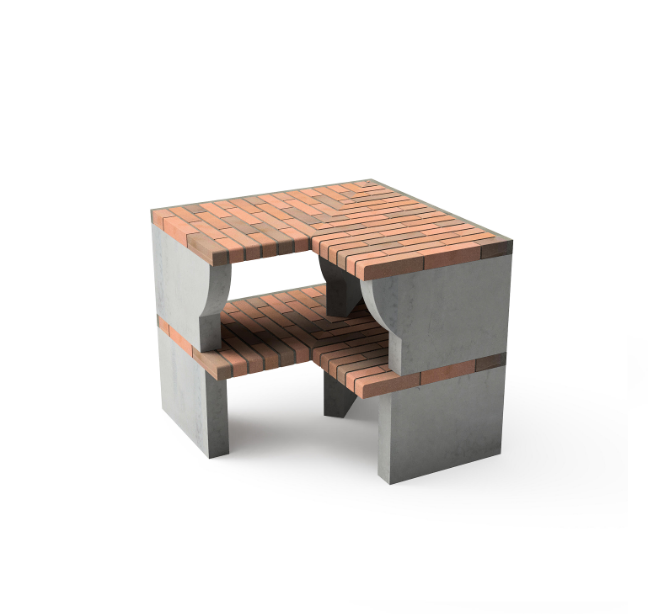 Módulos adicionales para cocina al aire libre para barbacoa de obra de 95x80 cm