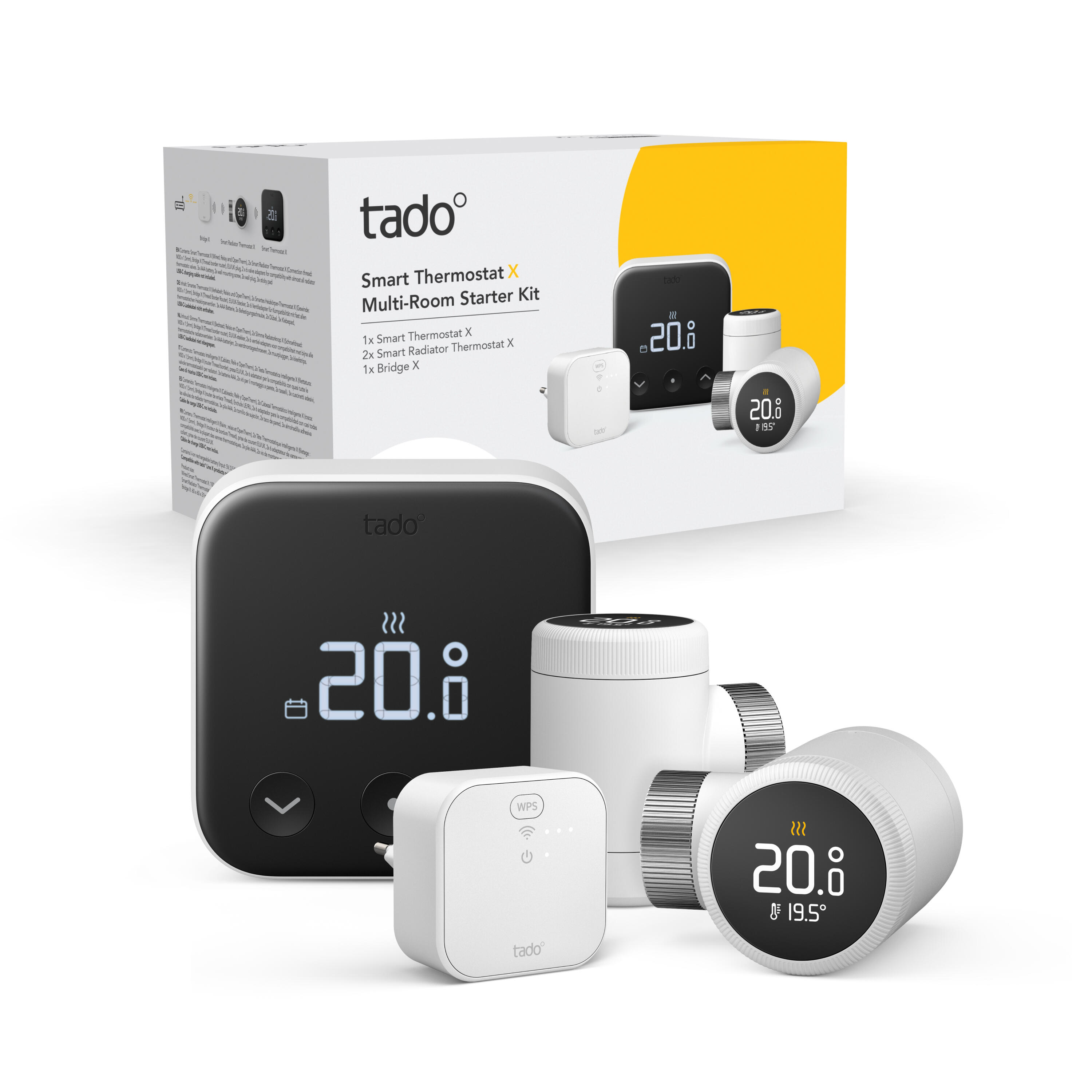 Pack termostáto cable + 2 válvulas TADO X - 12