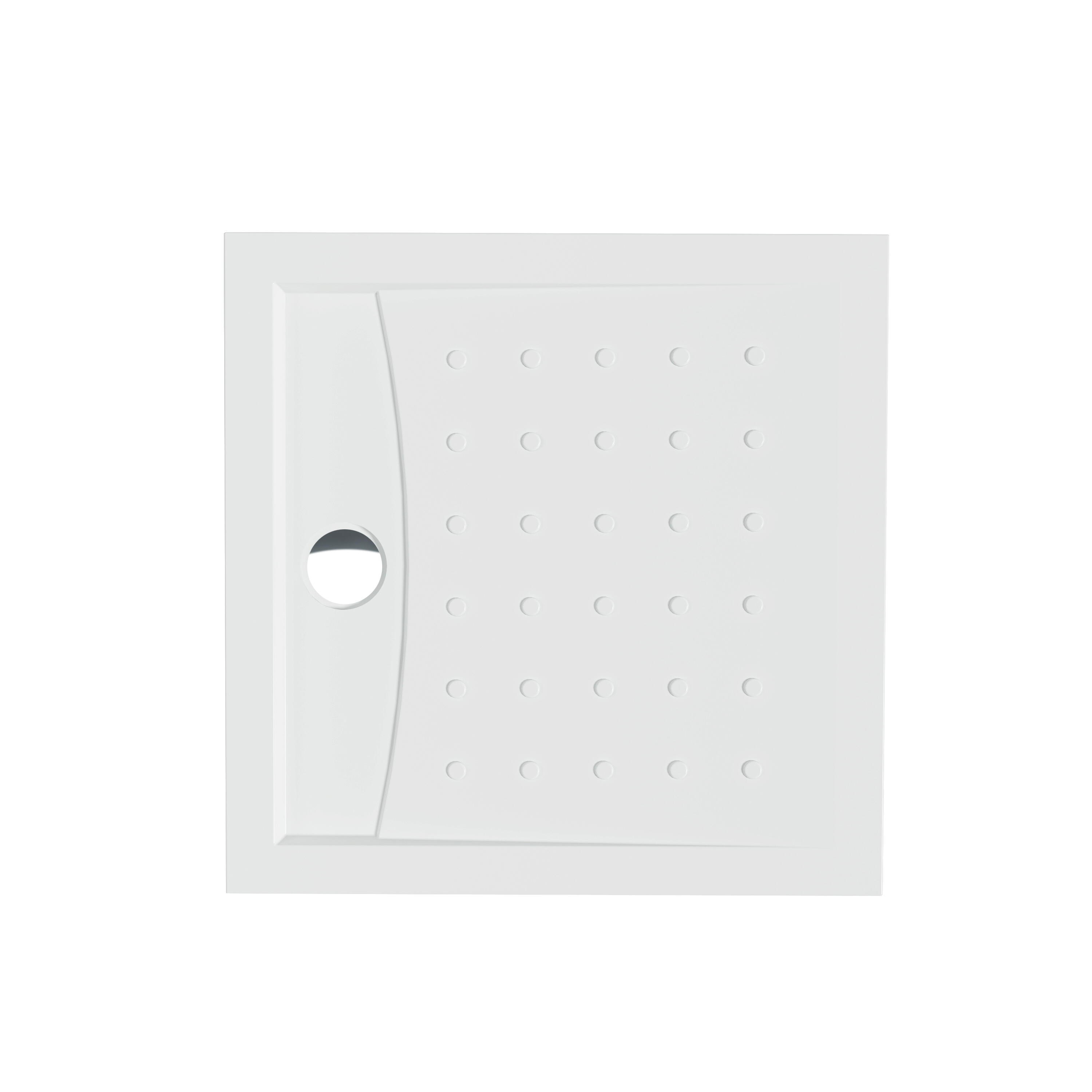 PLATO DE DUCHA ACRILICO CUADRADO BLANCO 80X80X5CM - 2