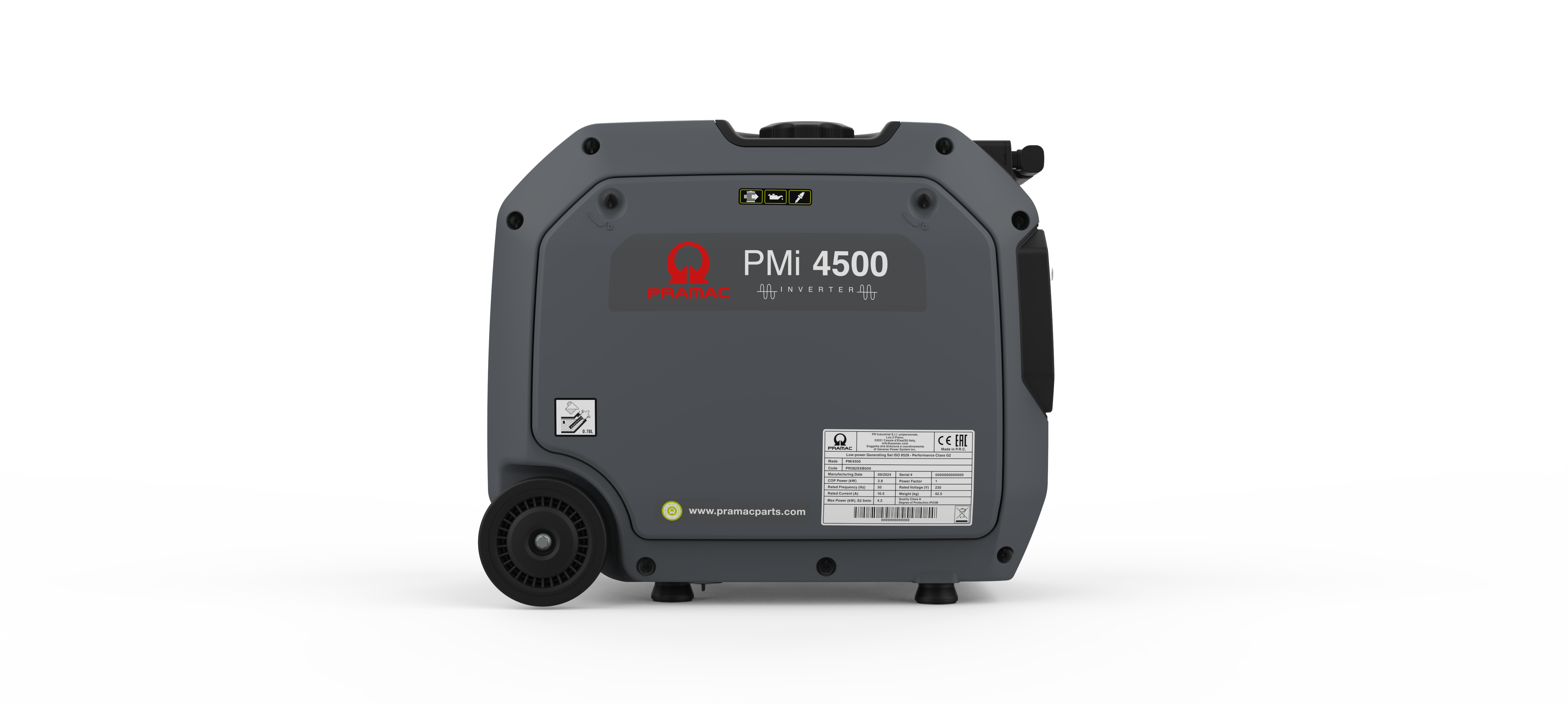 Gerador de inverter Pramac PMI4500 SOL MONOFÁSICO 3800 W - 4