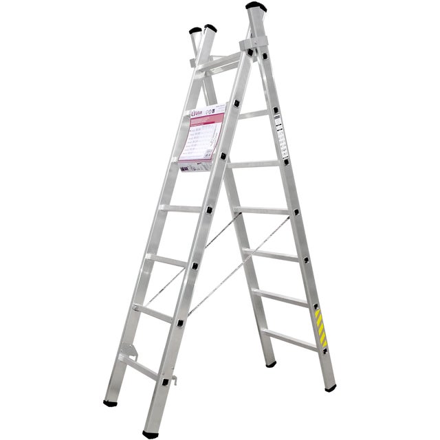 ESCADA TRANSFORMÁVEL 2LANCES 2X7 DEGRAUS