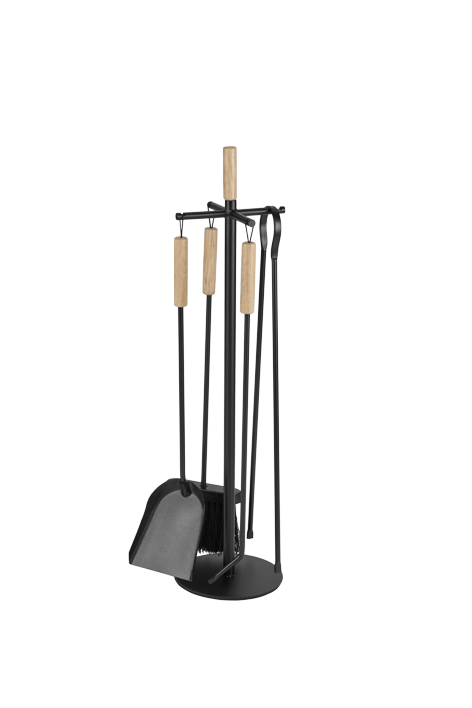 Serviteur LINIO acier noir FIRE 002.20250n, 3 accessoires - 2