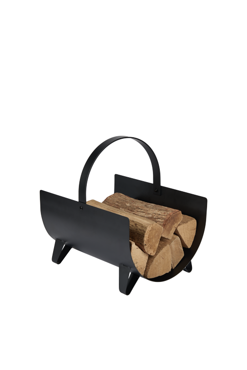 Range-bûche SORENO acier noir 005.1603rb FIRE - 2