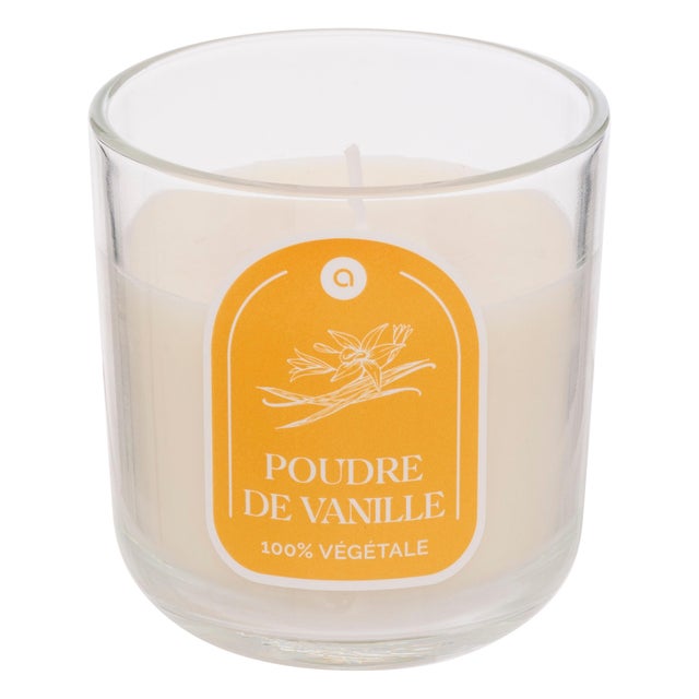Bougie parfumée Floa, blanc 115g