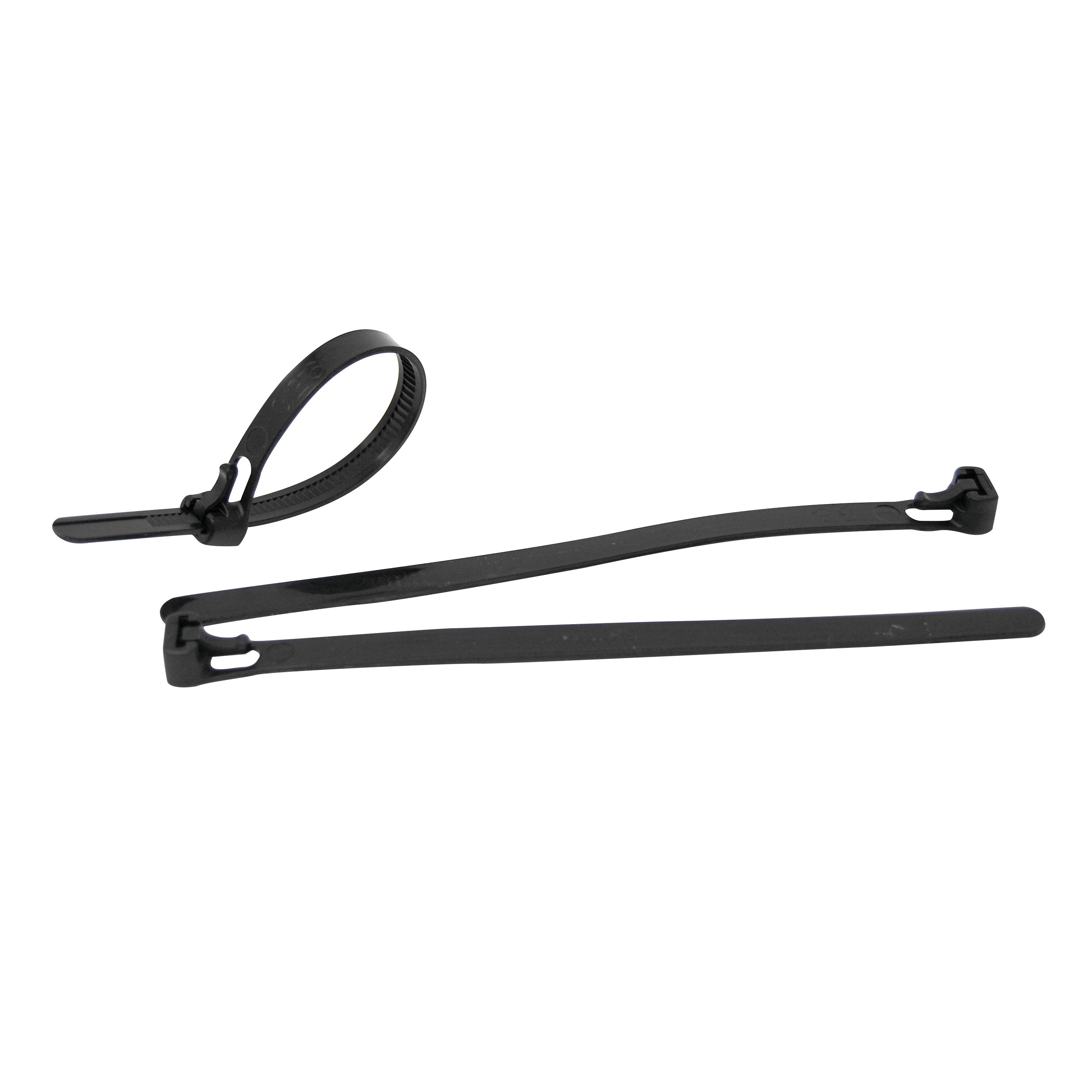 Collare di fissaggio per rete metallica in nylon nero Fix-Tie Relock L 20 x L 0,76 cm, pack da 20 pezzi - 2