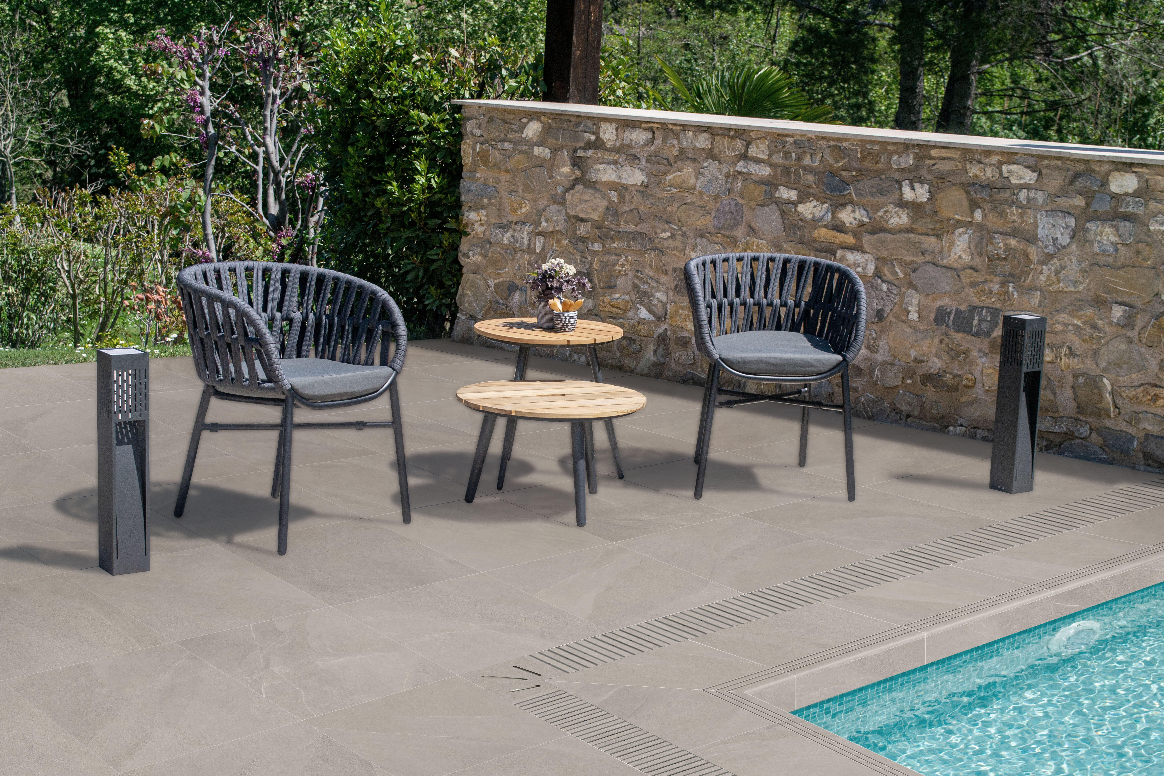 Bordo per piscina in gres porcellanato ECODADO+ Grad. Gres Int.Scan. dx ...