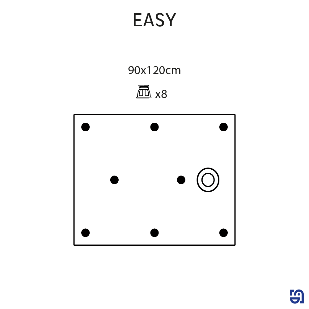 Receveur de douche résine blanc L.120 x l.90 cm Easy 2 - 5