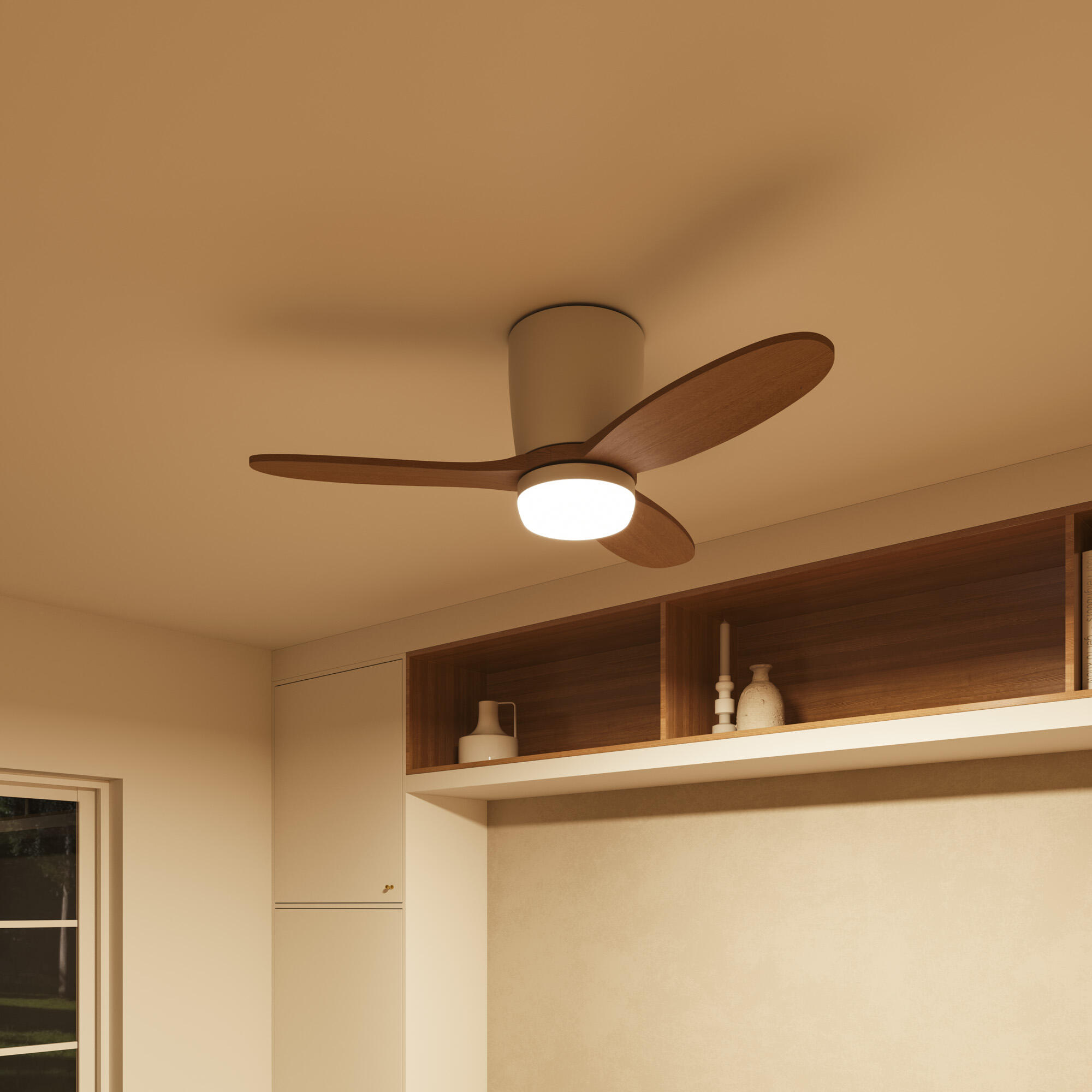 Ventilador de techo con luz silencioso DC Arte Confort Phoebe S Blanco Fsc blanco 92.8 cm - 5