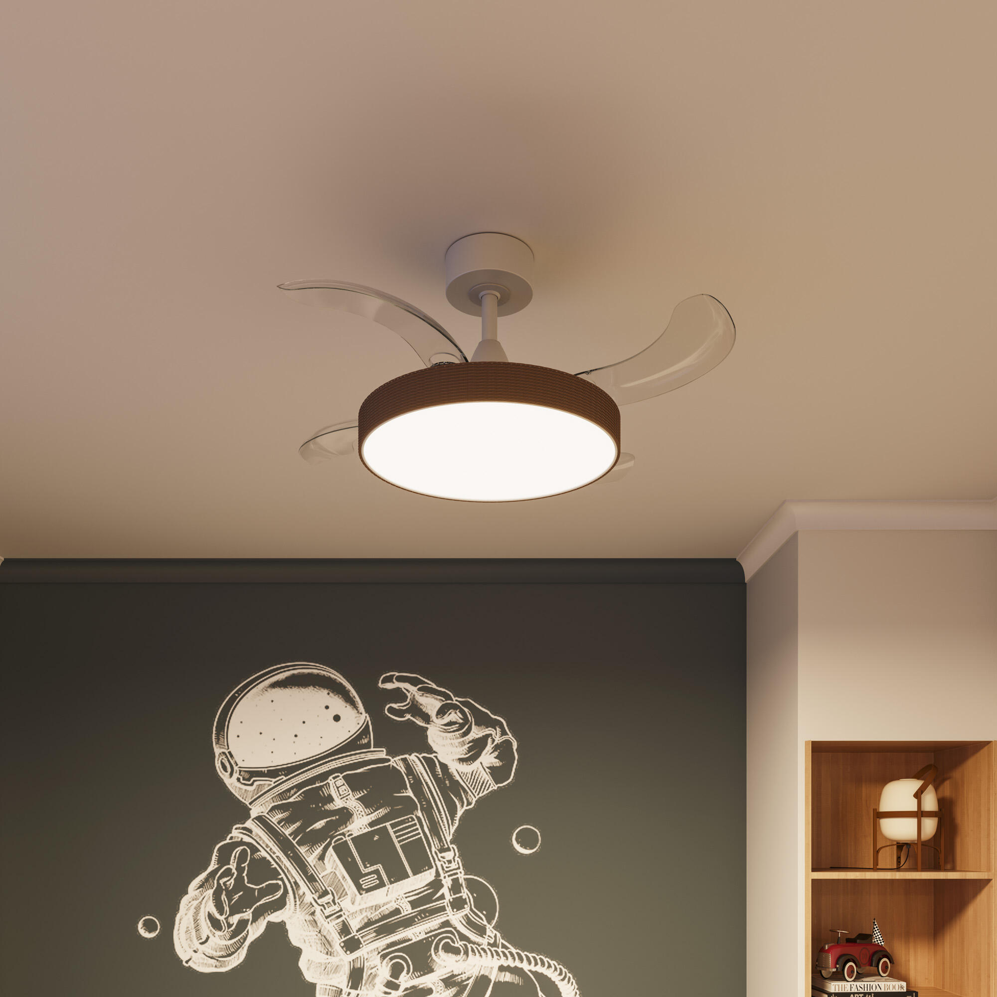 Ventilador de techo con luz silencioso DC 20W con mando ø91 cm Hera ARTE CONFORT blanco luz CCT 4 aspas| 6 velocidades| modo verano/invierno| brisa| temporizador| recomendado para <13m² - 5