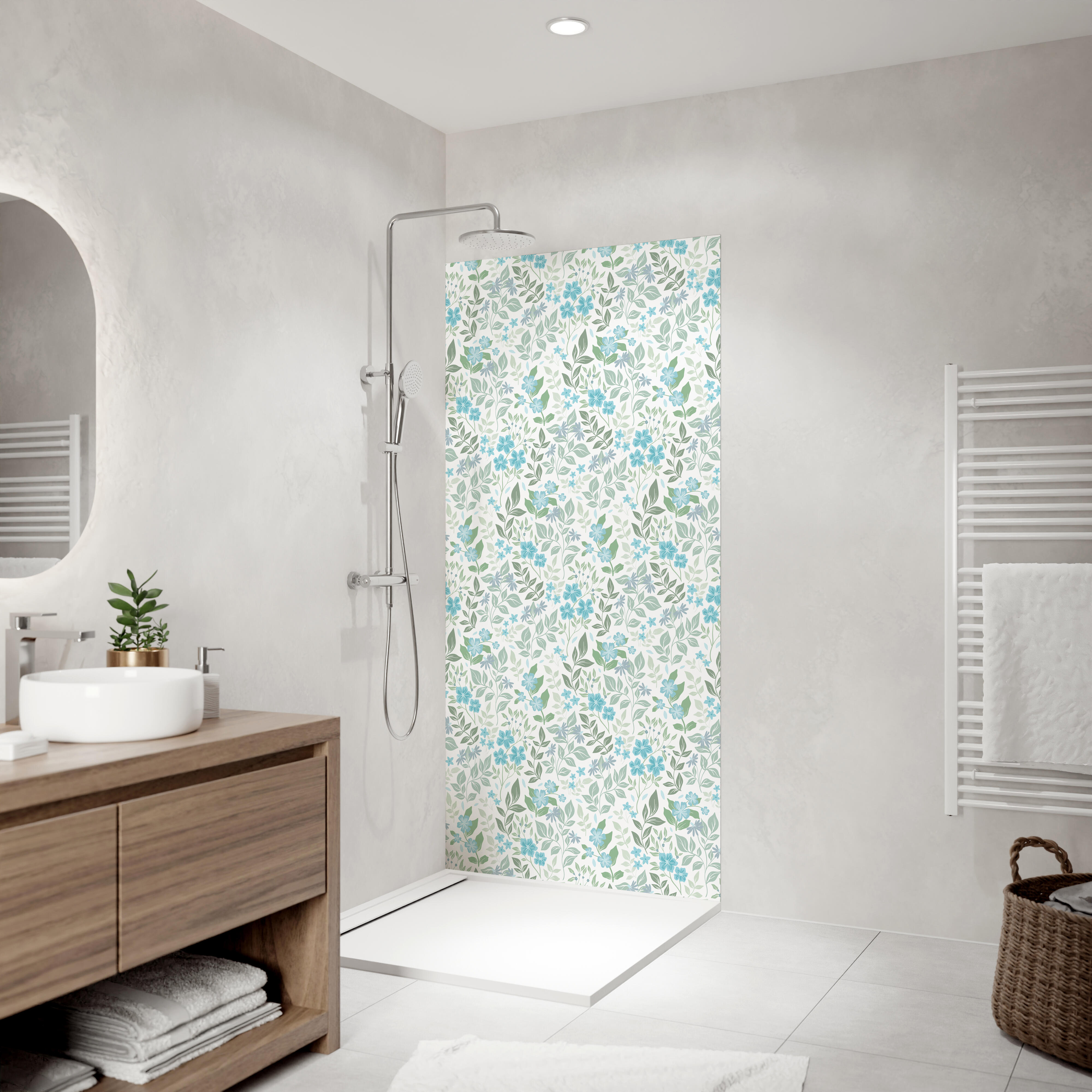 Panneau mural déco H.210 x l.100 cm liberty mat Liberty mat DECO K IN ...
