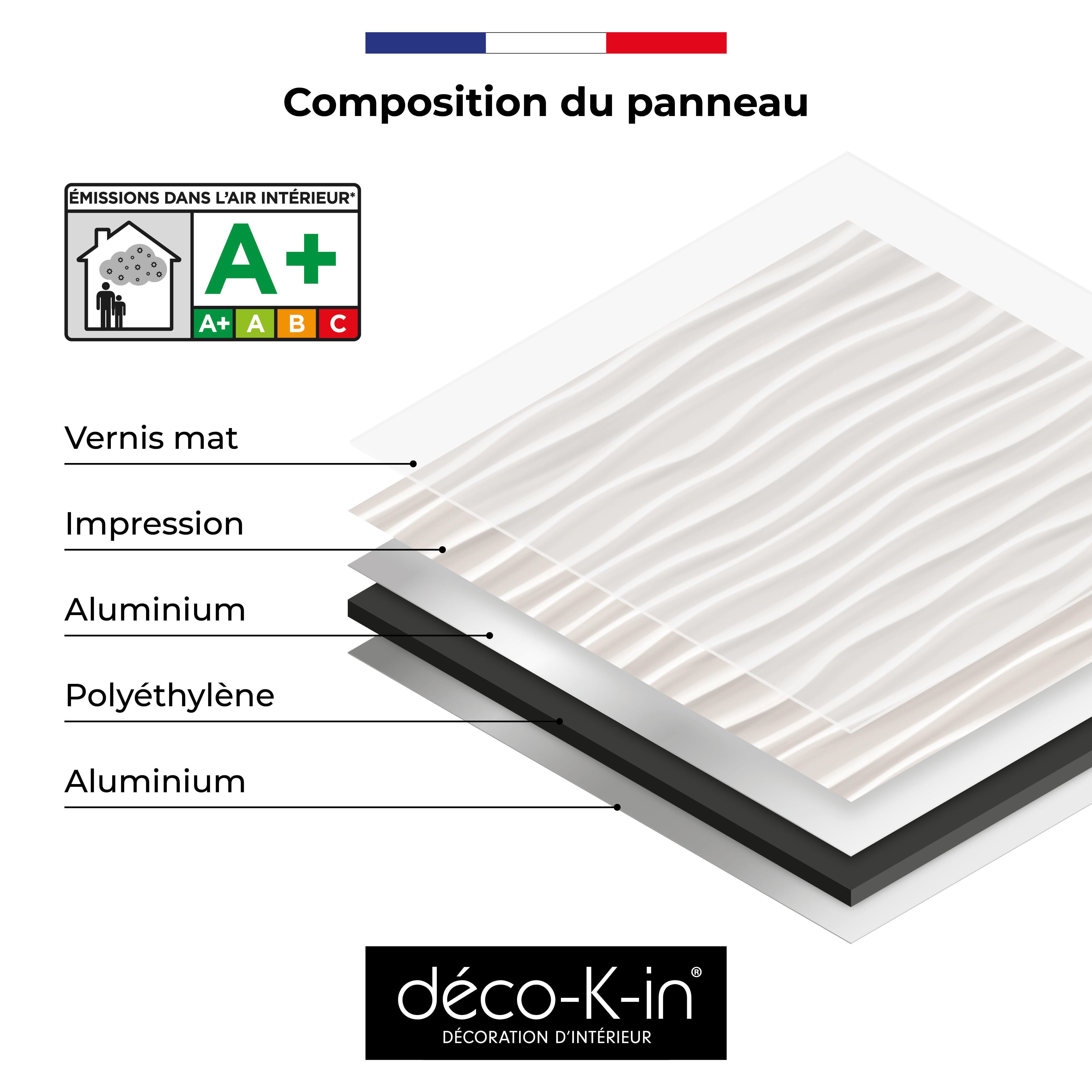 Panneau mural déco H.210 x l.125 cm dune mat Dune mat DECO K IN | Leroy ...